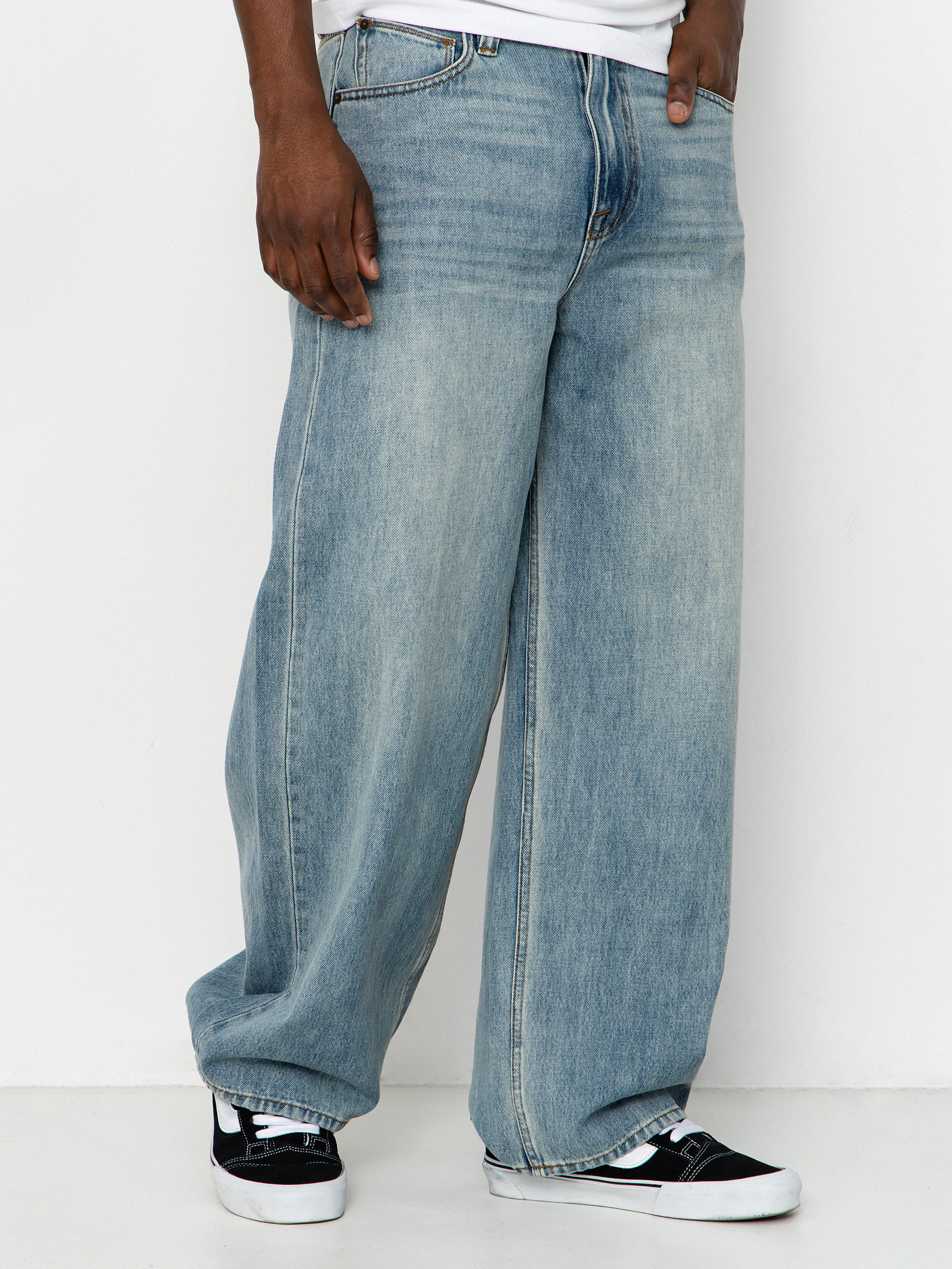 Kalhoty Volcom Beeggys Wmn (dusty blue wash)