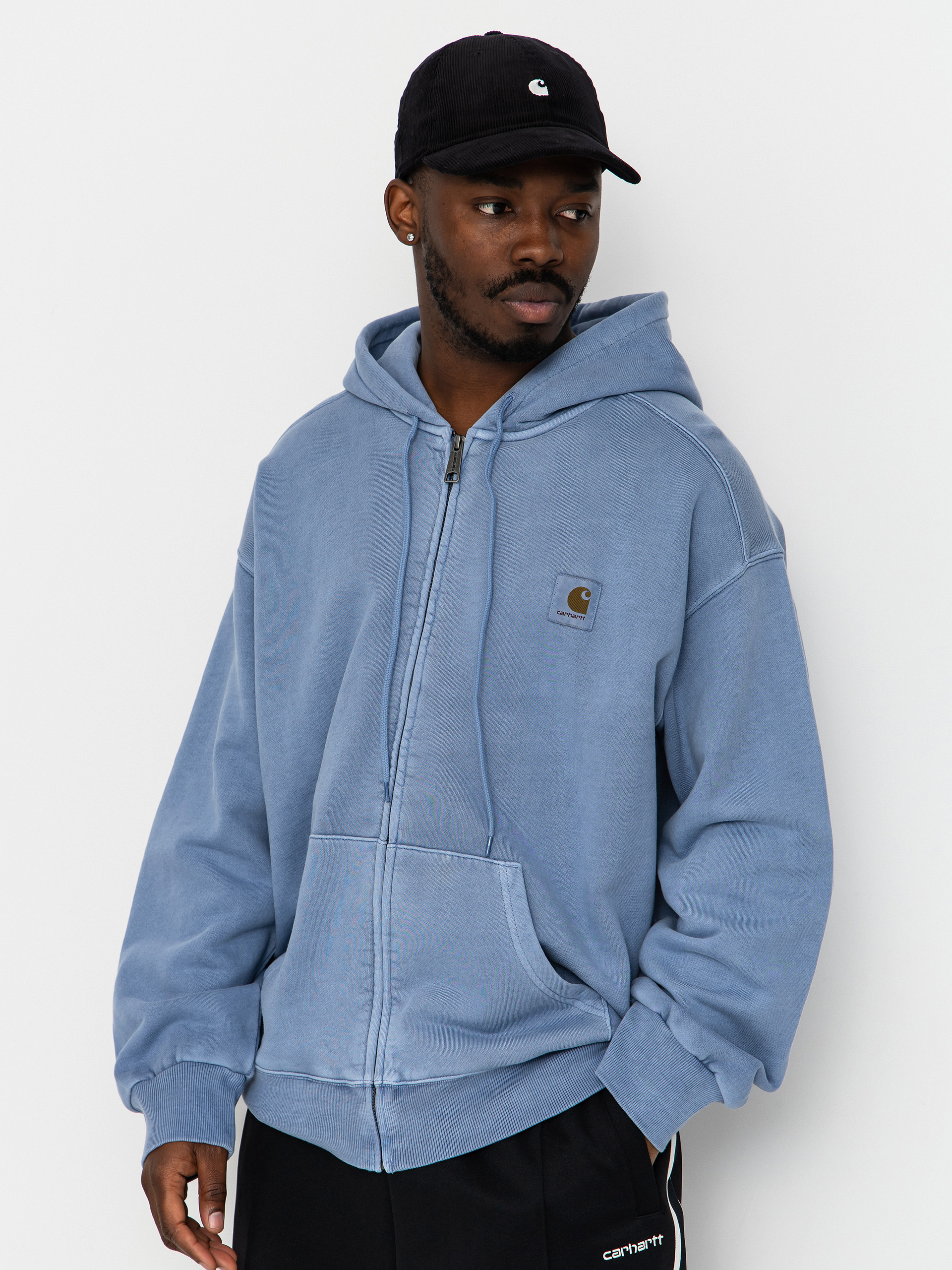 Mikina s kapucu00ed Carhartt WIP Nelson ZHD (gentle blue)