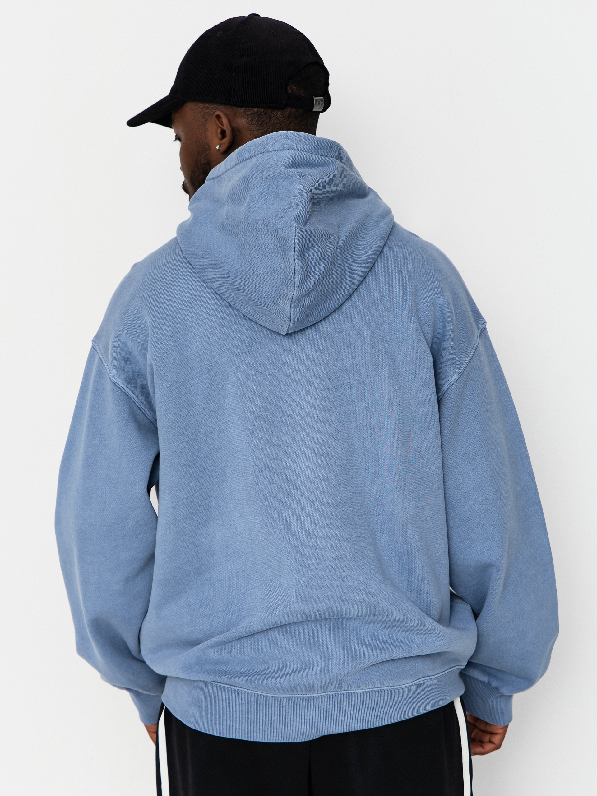 Mikina s kapucí Carhartt WIP Nelson ZHD (gentle blue)