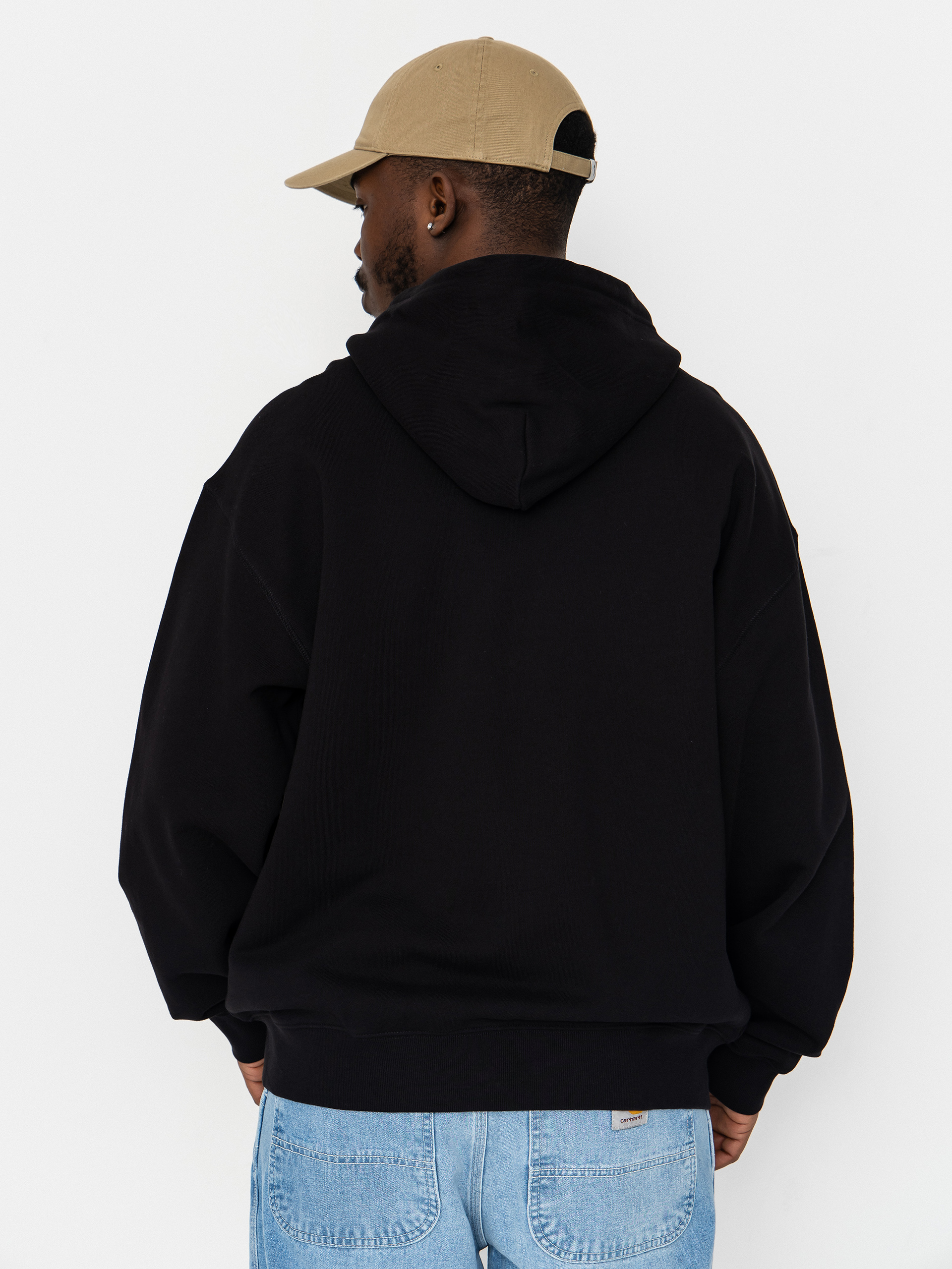 Mikina s kapucí Carhartt WIP WIP Label ZHD (black)