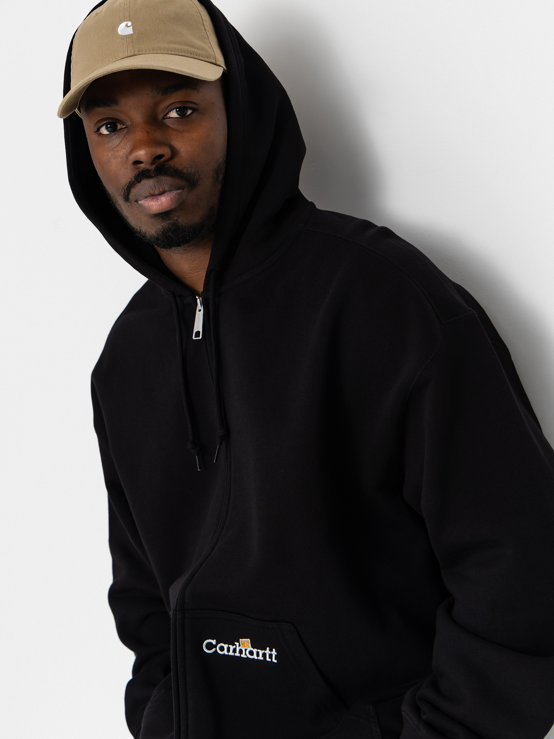 Mikina s kapucí Carhartt WIP WIP Label ZHD (black)