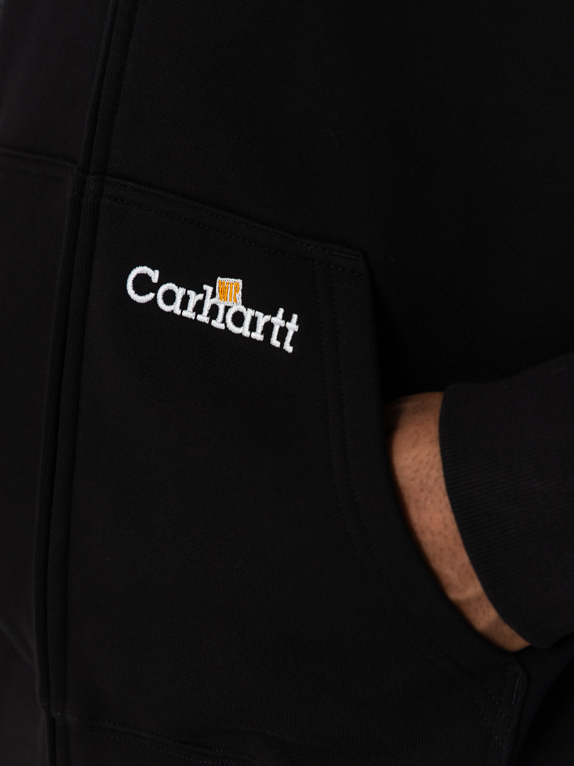 Mikina s kapucí Carhartt WIP WIP Label ZHD (black)