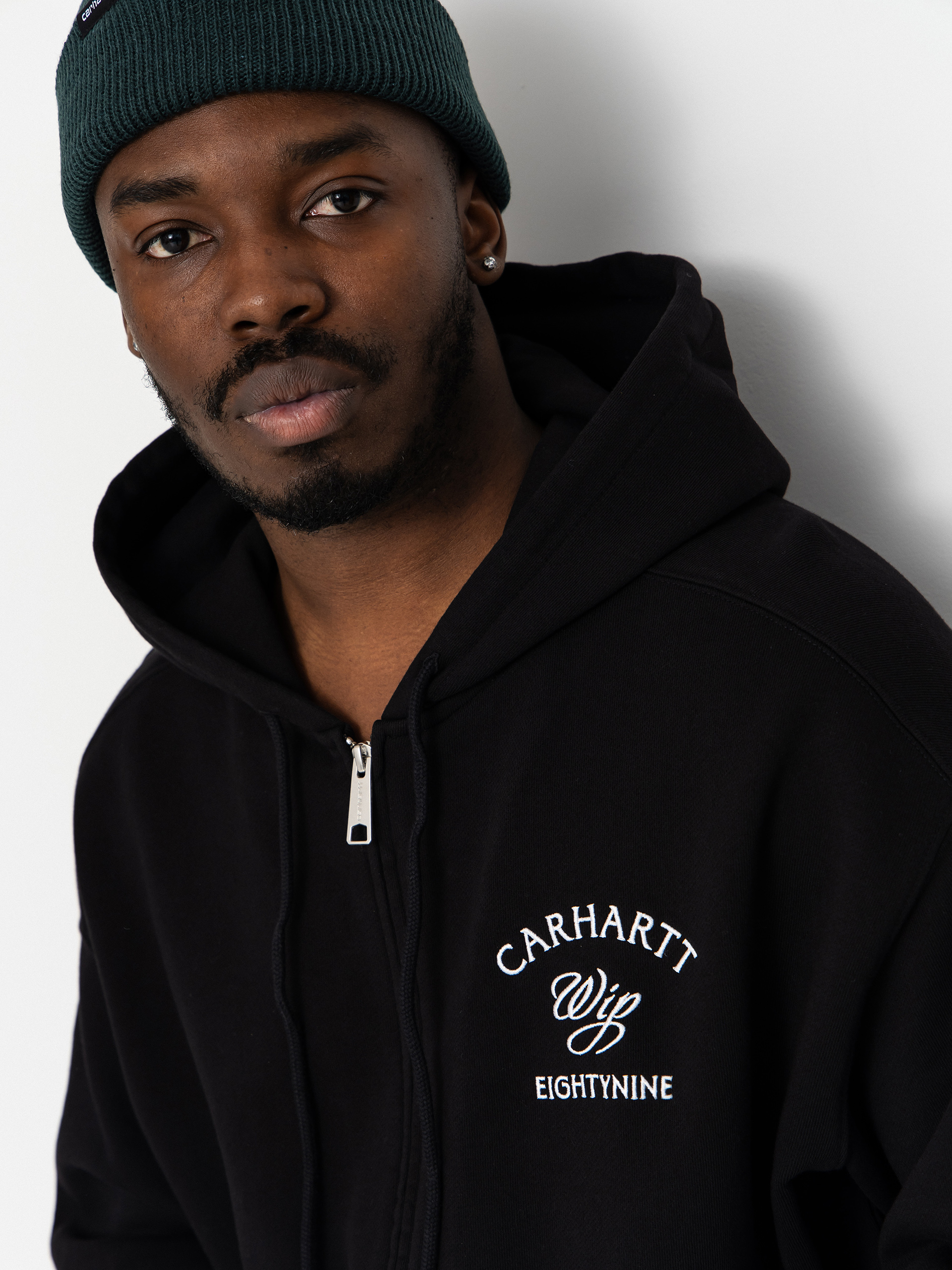 Mikina s kapucí Carhartt WIP Eightynine ZHD (black)