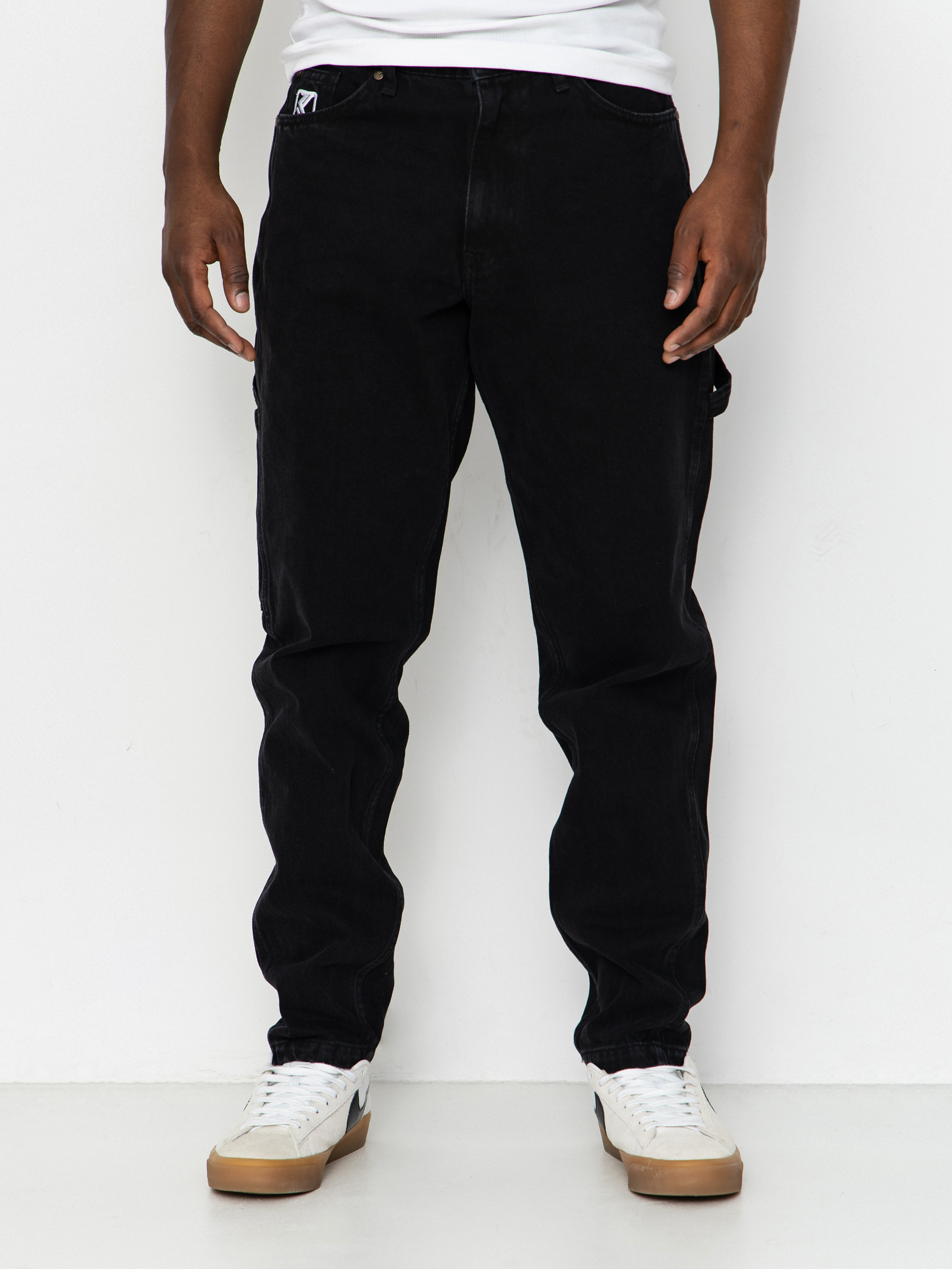 Kalhoty Karl Kani Retro Tapered Workwear Denim (vintage black)