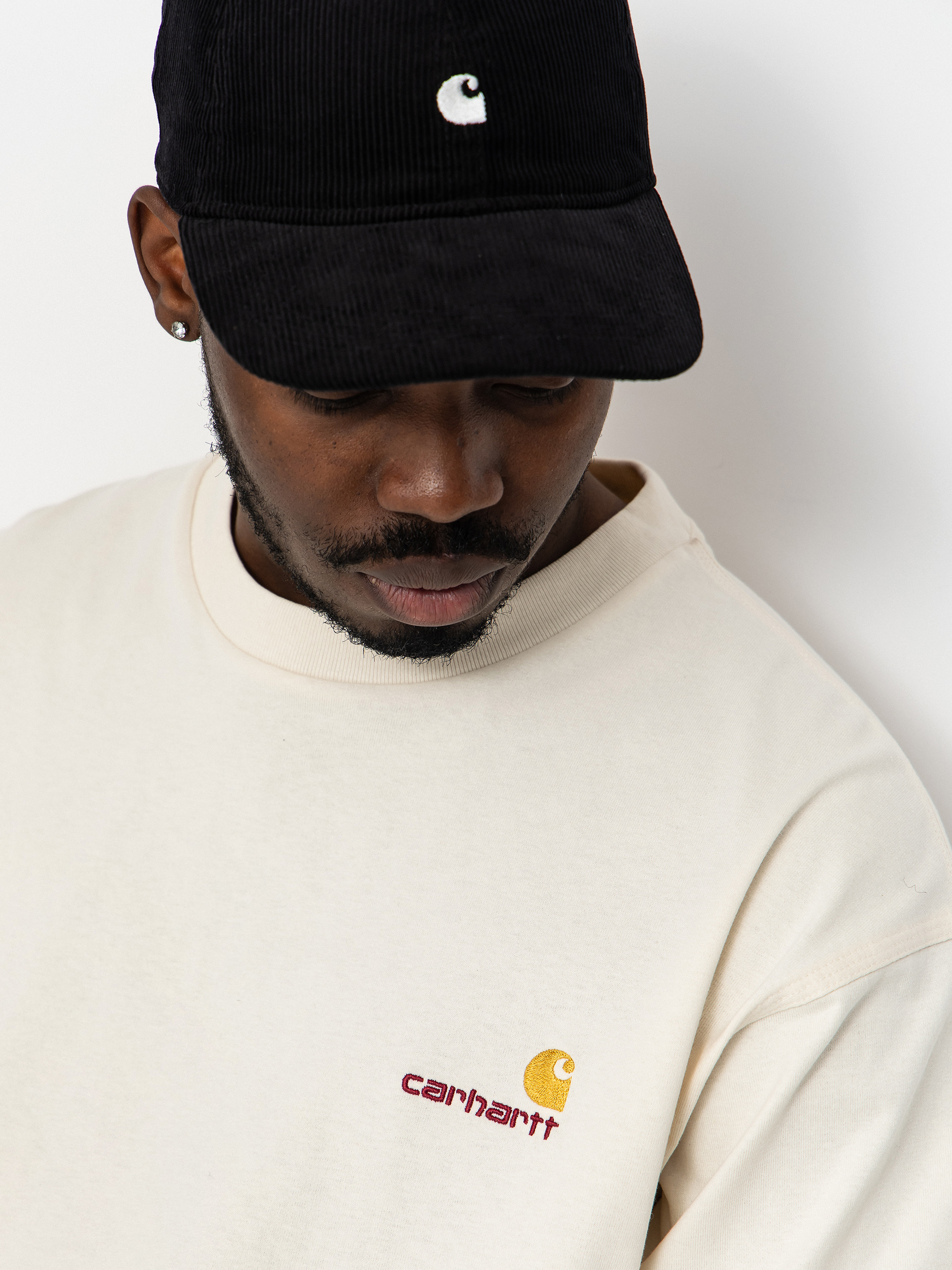 Triko Carhartt WIP American Script (natural)