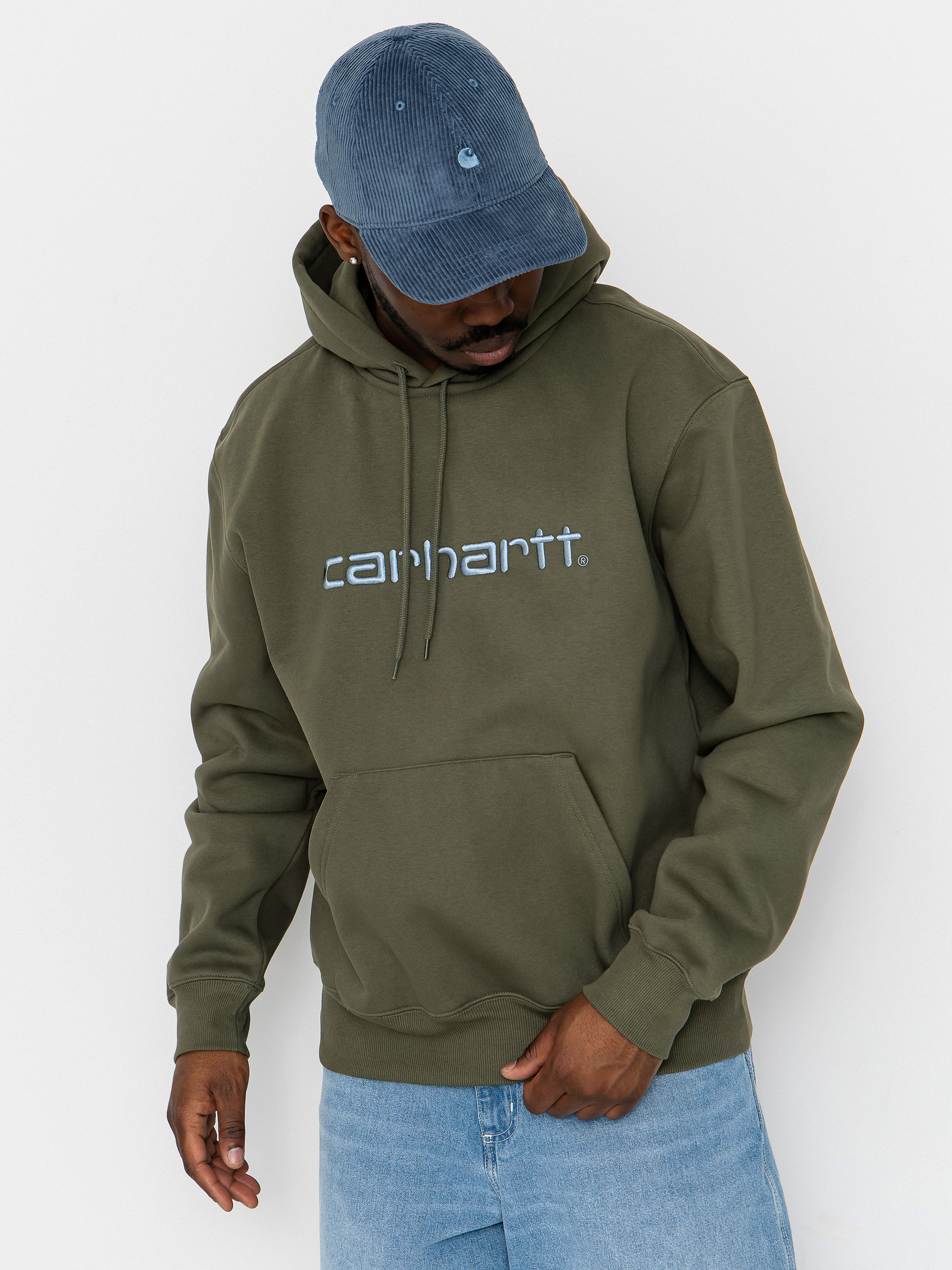 Mikina s kapucu00ed Carhartt WIP Carhartt HD (leaf/tourmaline)