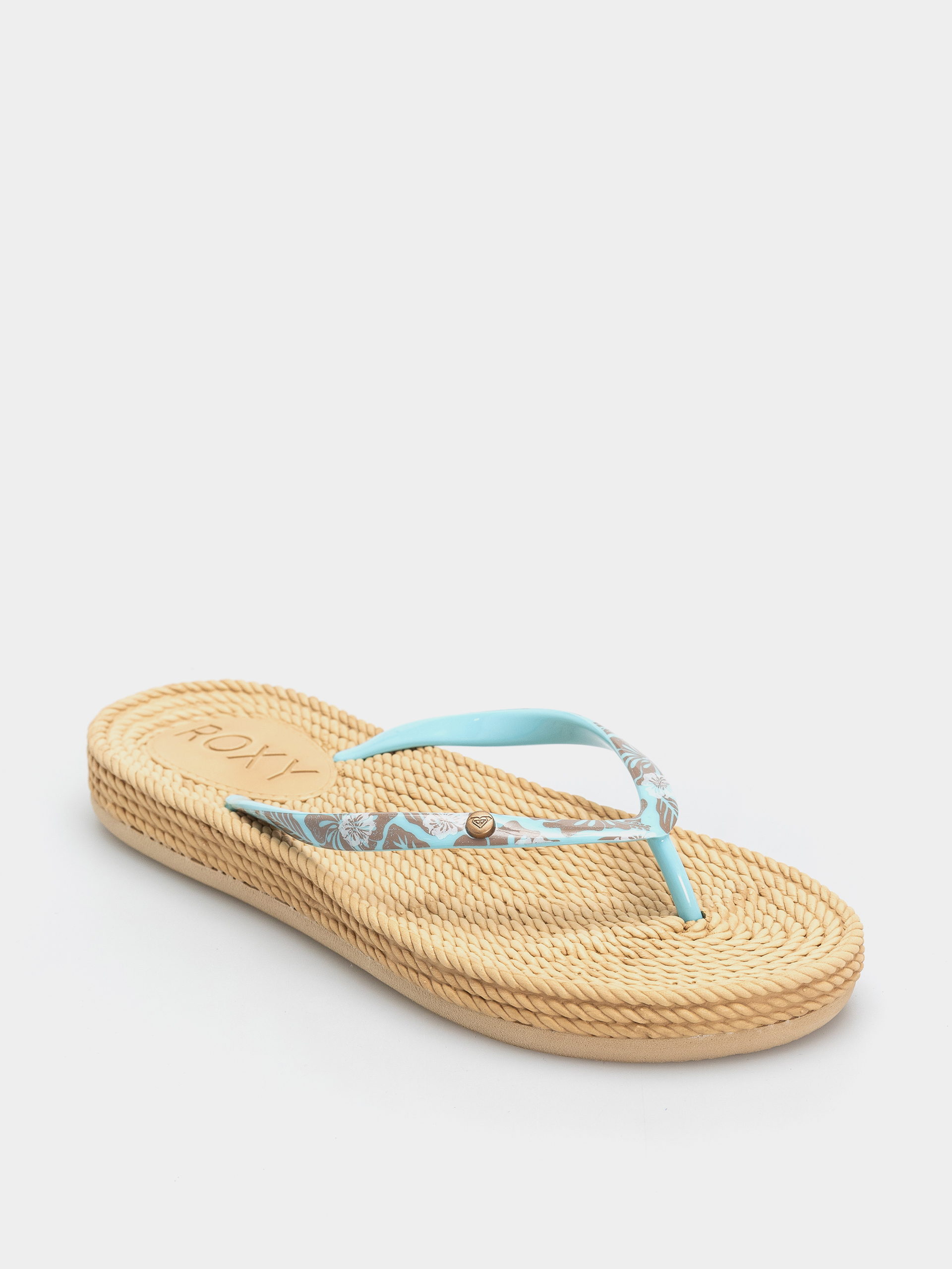 Plážovky Roxy South Beach III Wmn (light blue/brown)