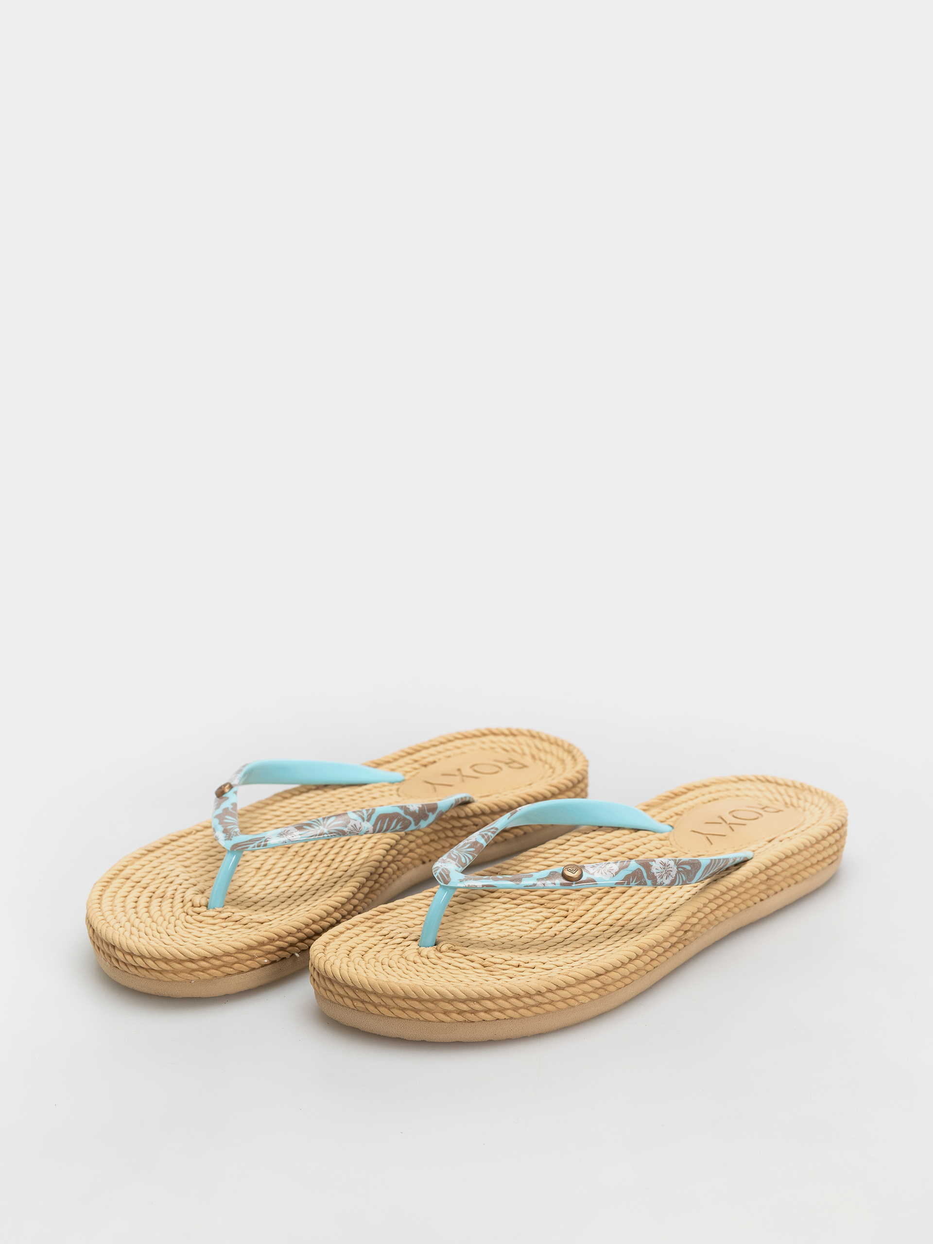 Plážovky Roxy South Beach III Wmn (light blue/brown)