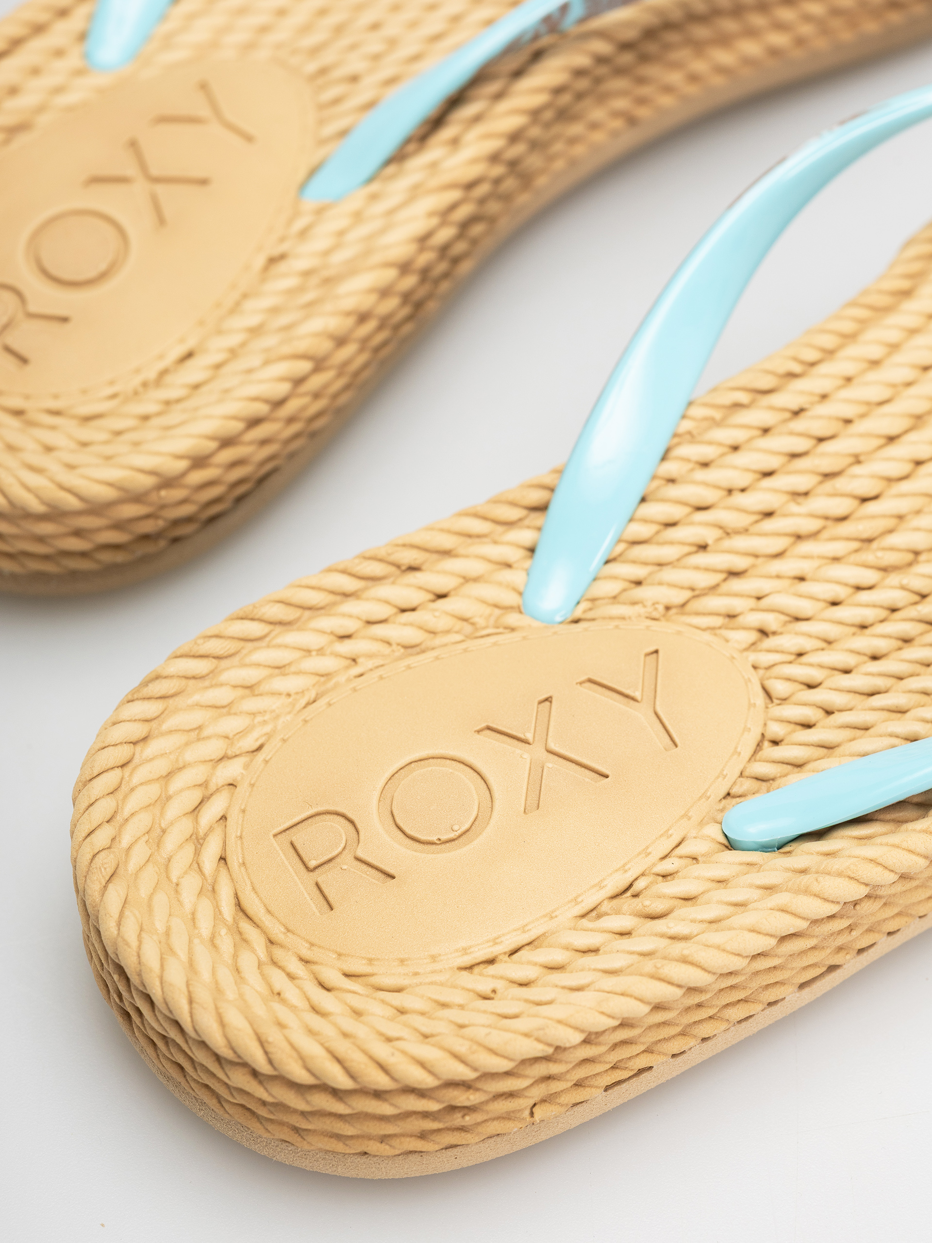 Plážovky Roxy South Beach III Wmn (light blue/brown)