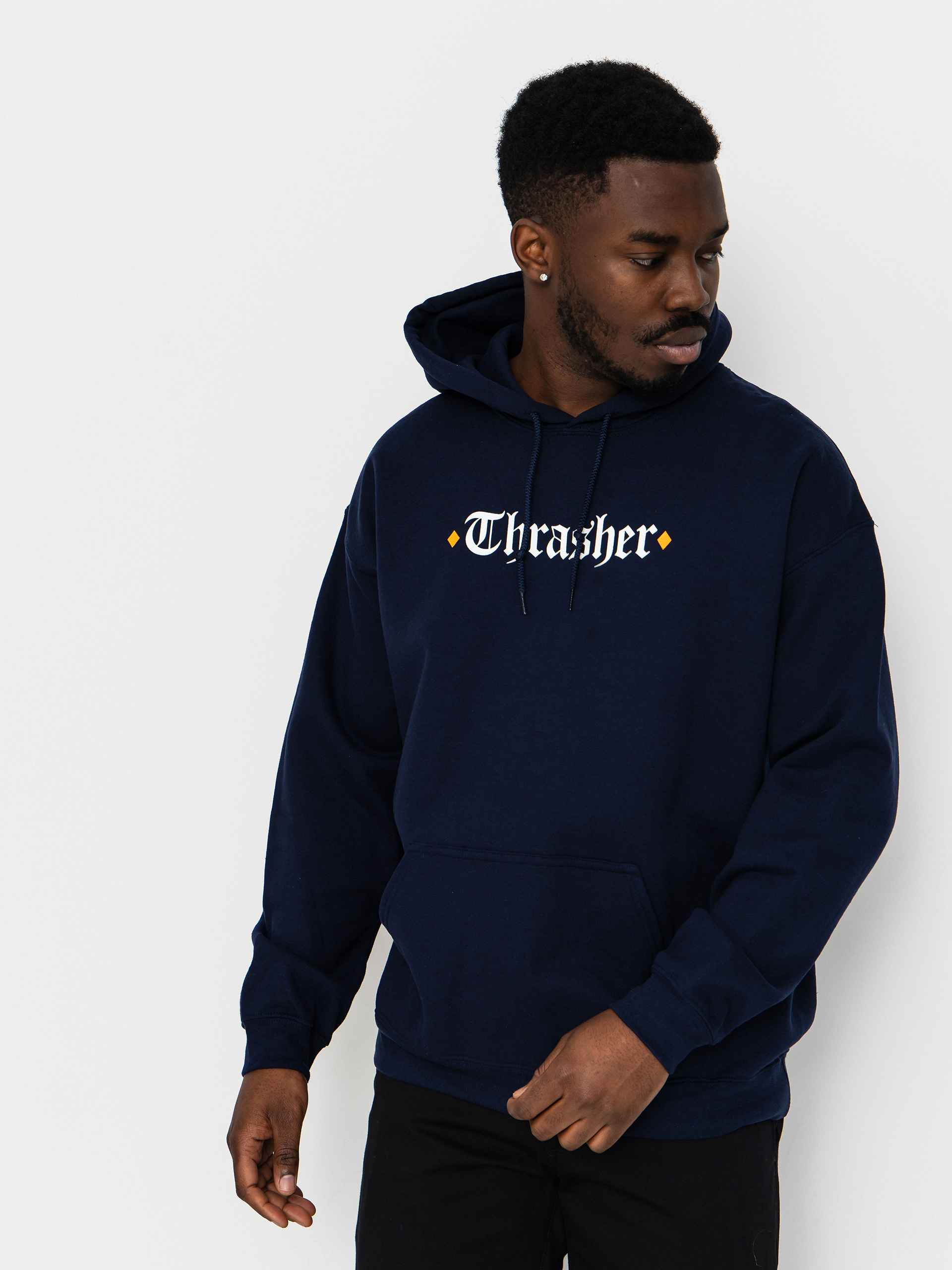 Mikina s kapucí Thrasher x Spitfire The End Oath HD (navy)