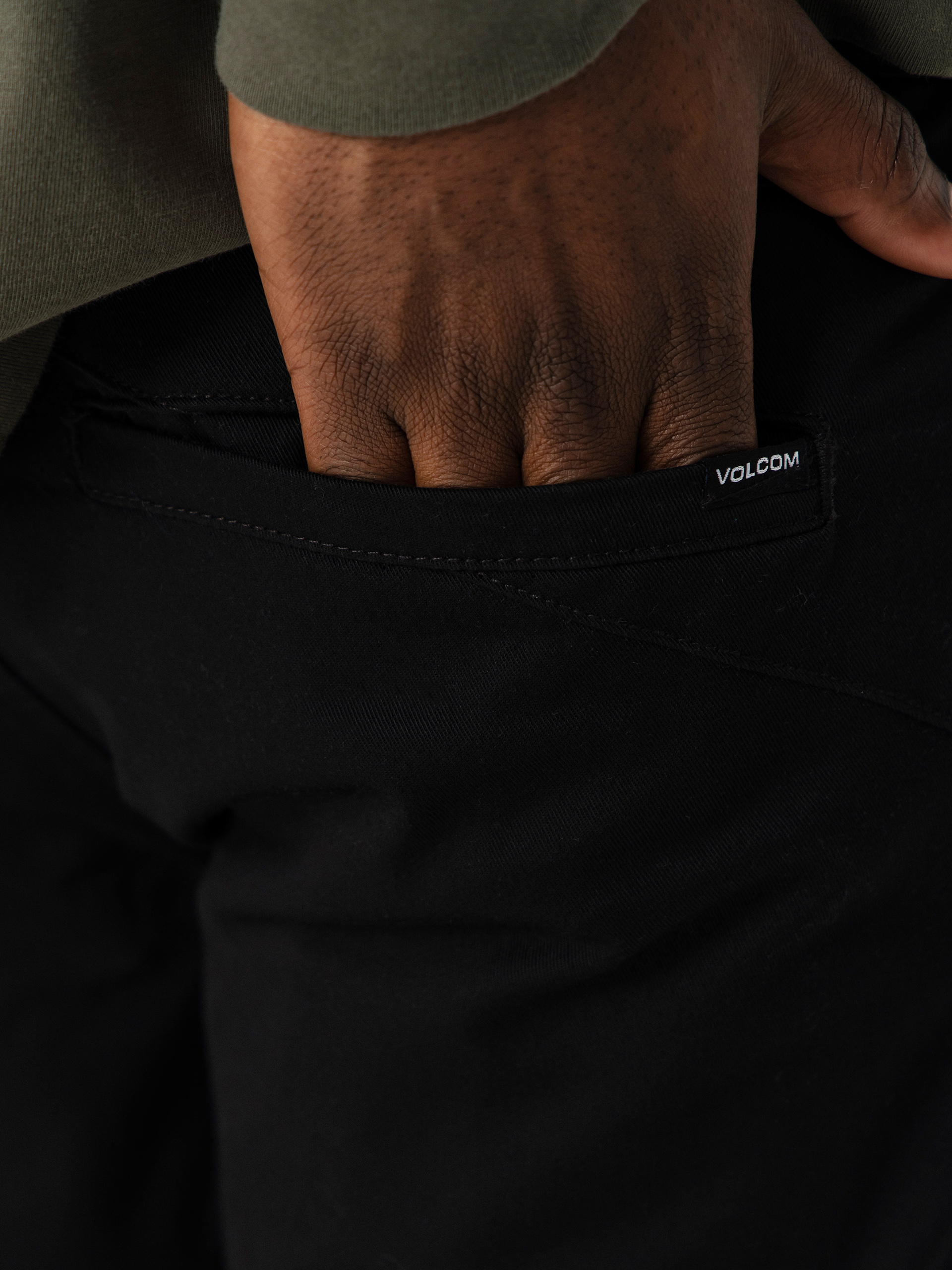Kalhoty Volcom Frickin Modern Stret (black)