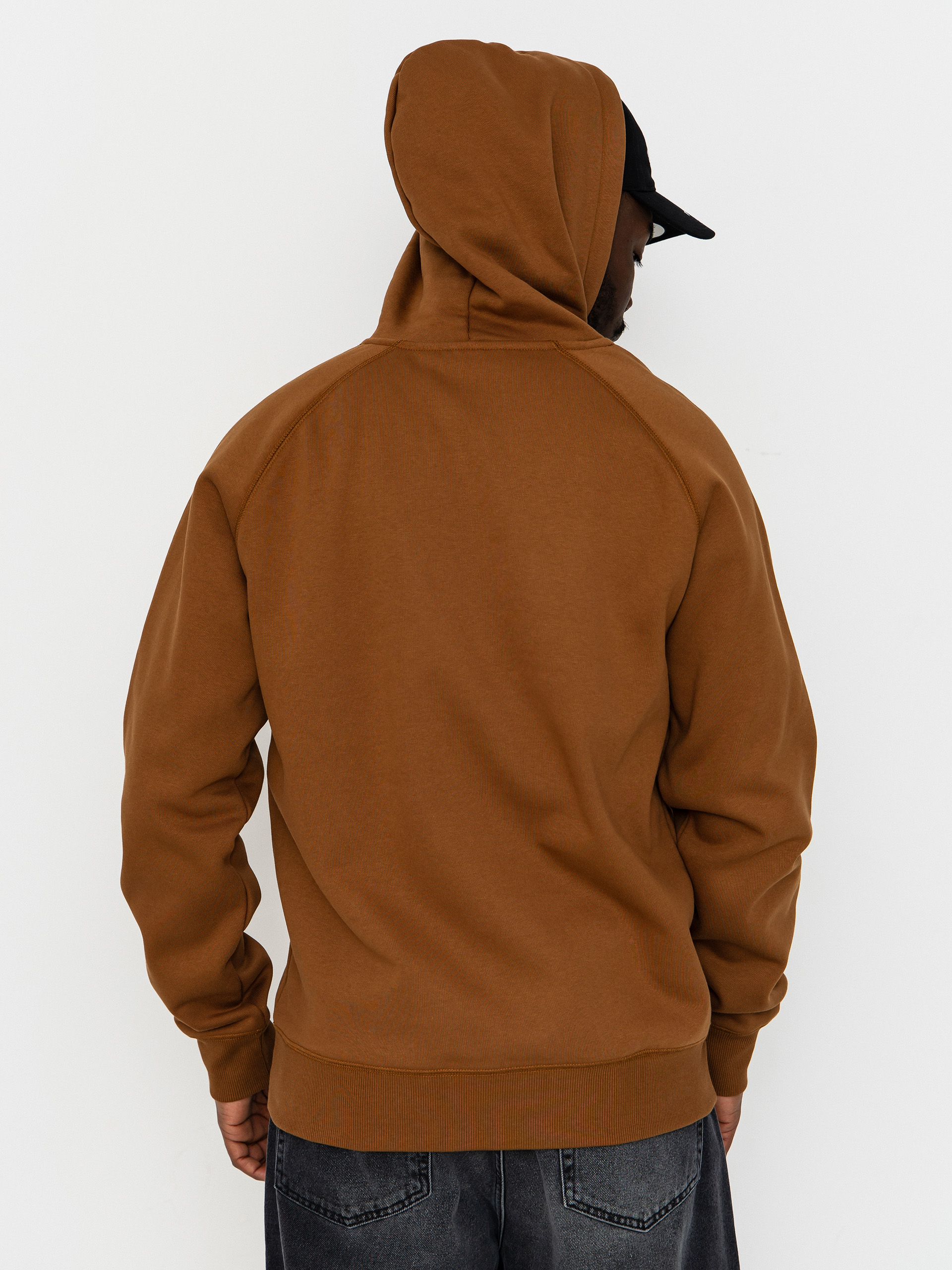 Mikina s kapucí Carhartt WIP Chase HD (hamilton brown/gold)