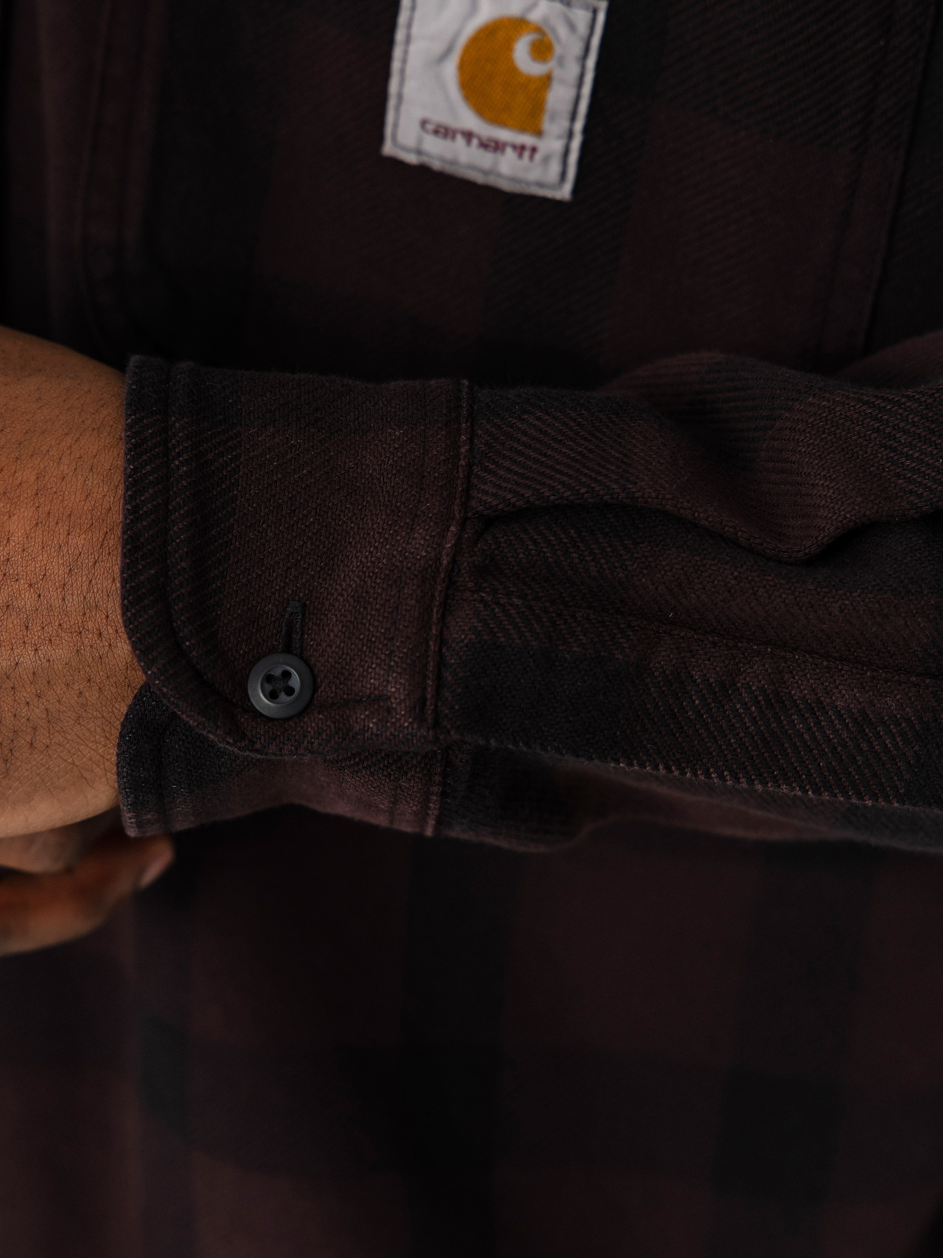 Košile Carhartt WIP Edmands (edmands check/natural/palisander)