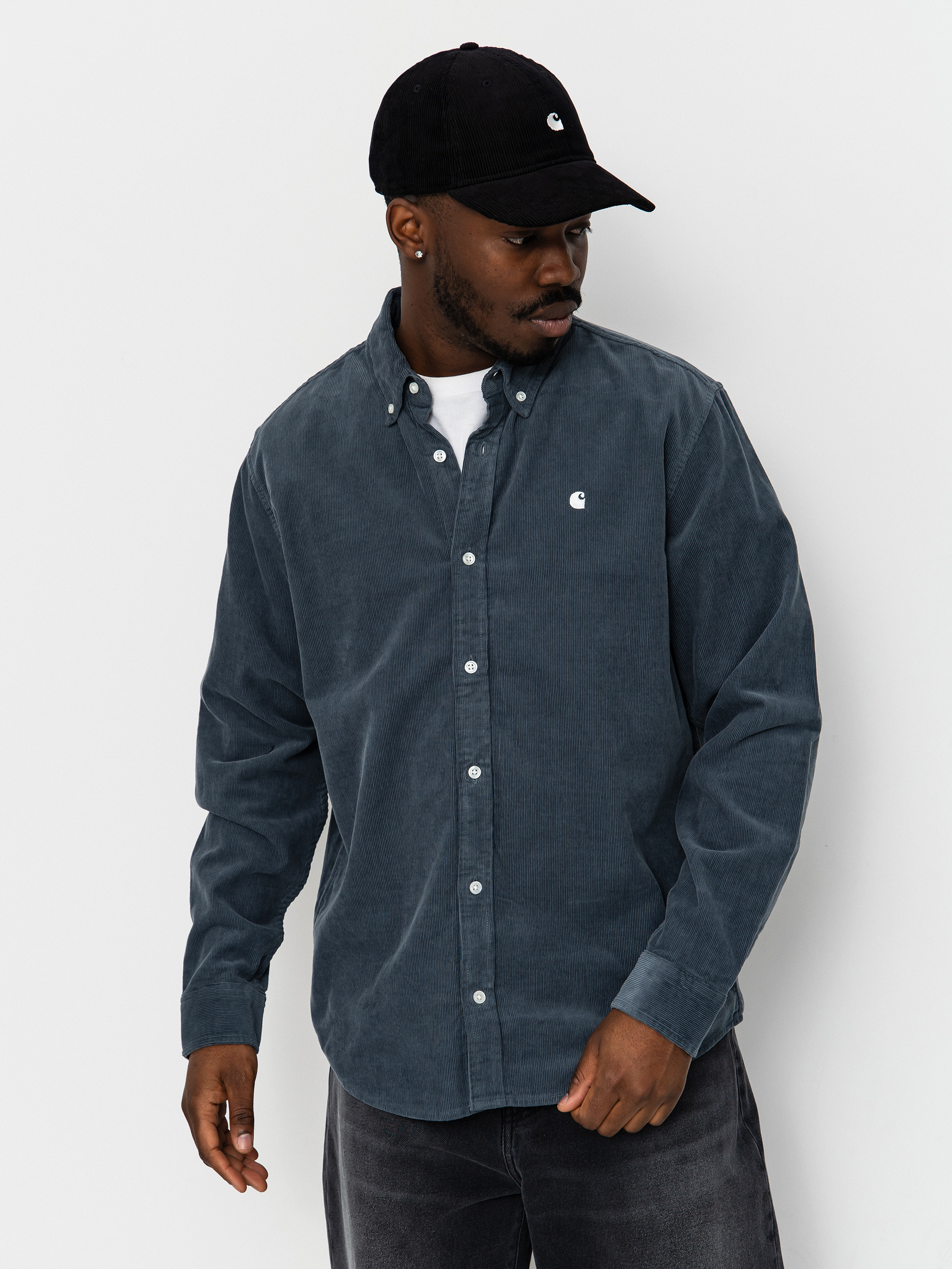 Kou0161ile Carhartt WIP Madison Fine Cord (cozy blue/wax)