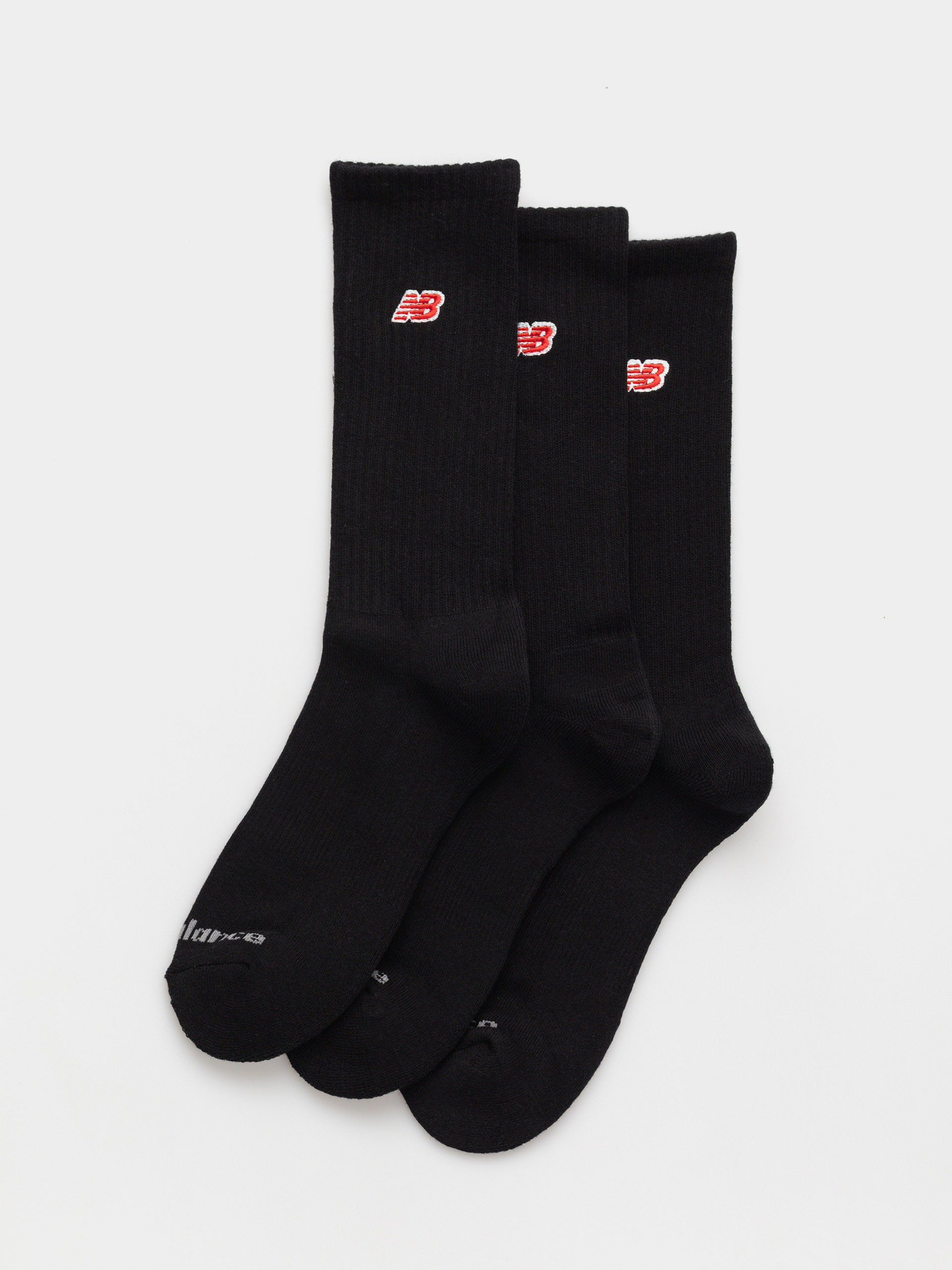 Ponožky New Balance Red Patch Logo Crew 3pk (black)