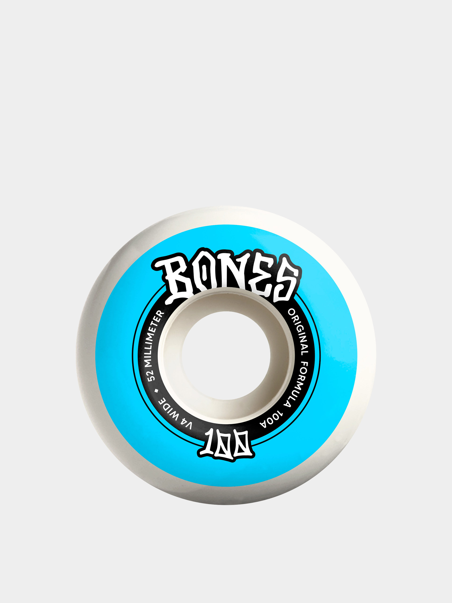 Kolečka Bones OG Formula V4 Wide 100A (white/blue)