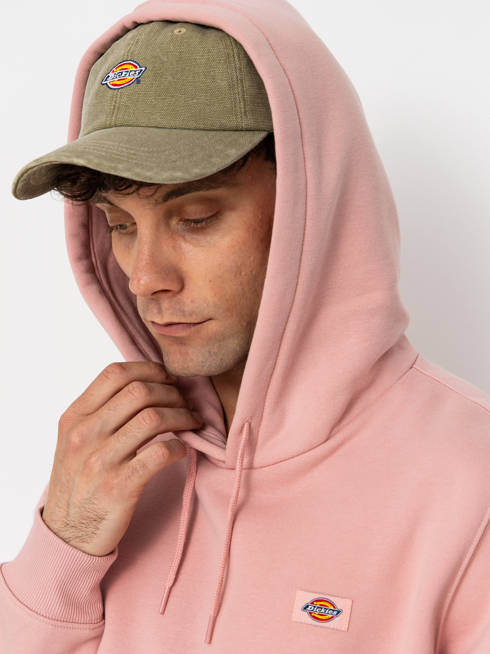 Mikina s kapucí Dickies Oakport HD (bridal rose)