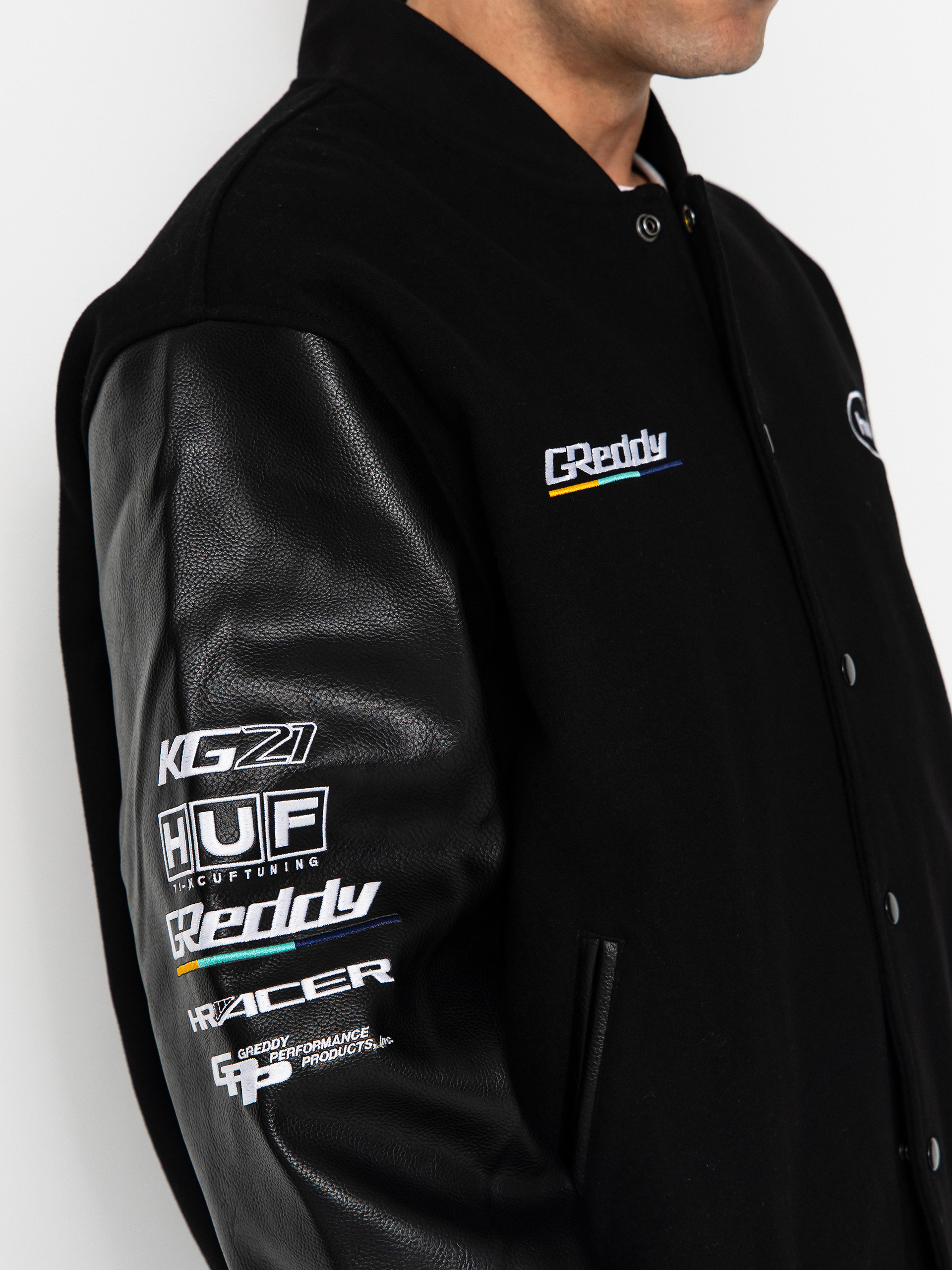 Bunda HUF X Greddy Varsity (black)