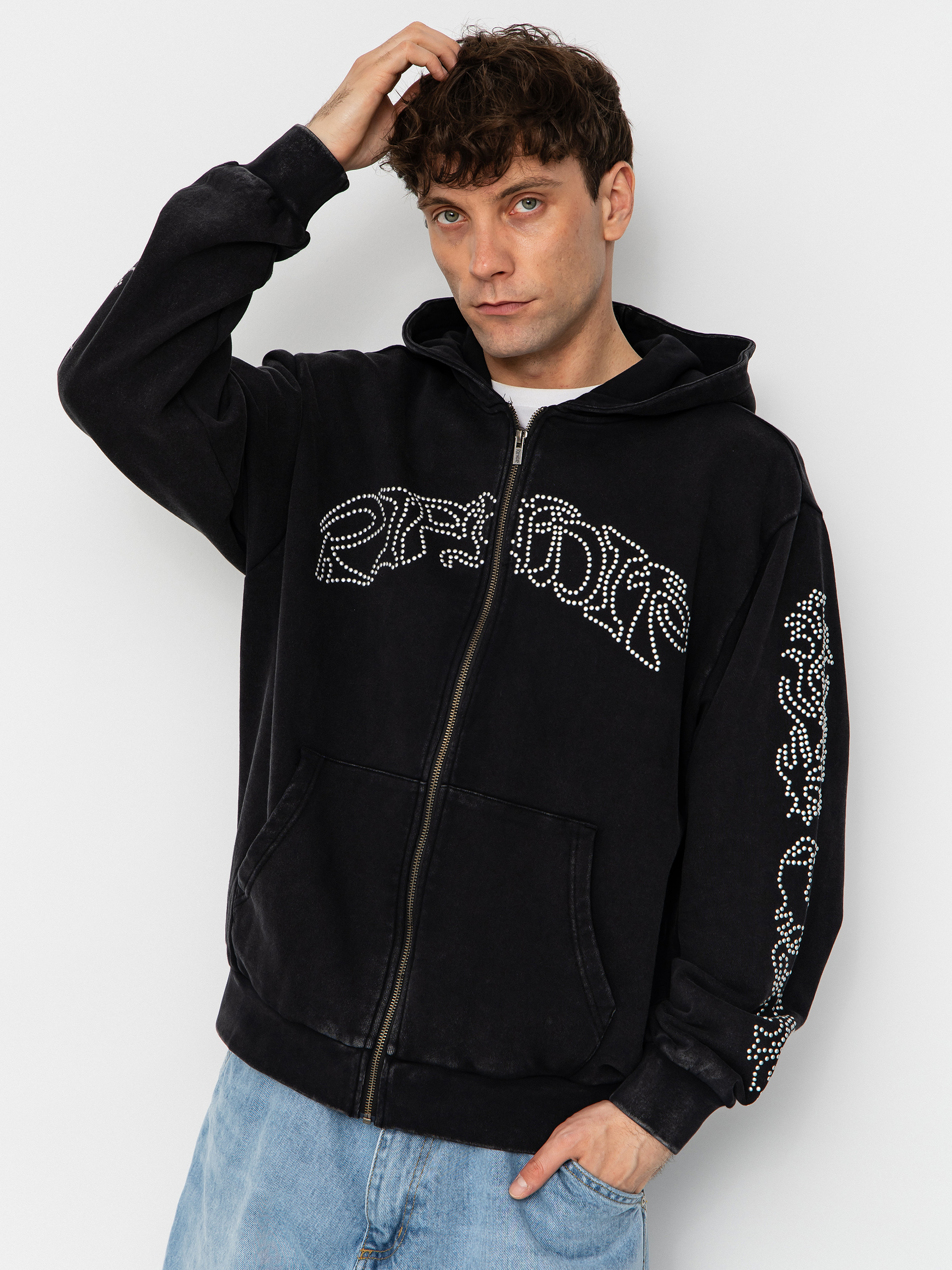 Mikina s kapucí RipNDip Pretty Flacko Zip HD (black/charcoal)