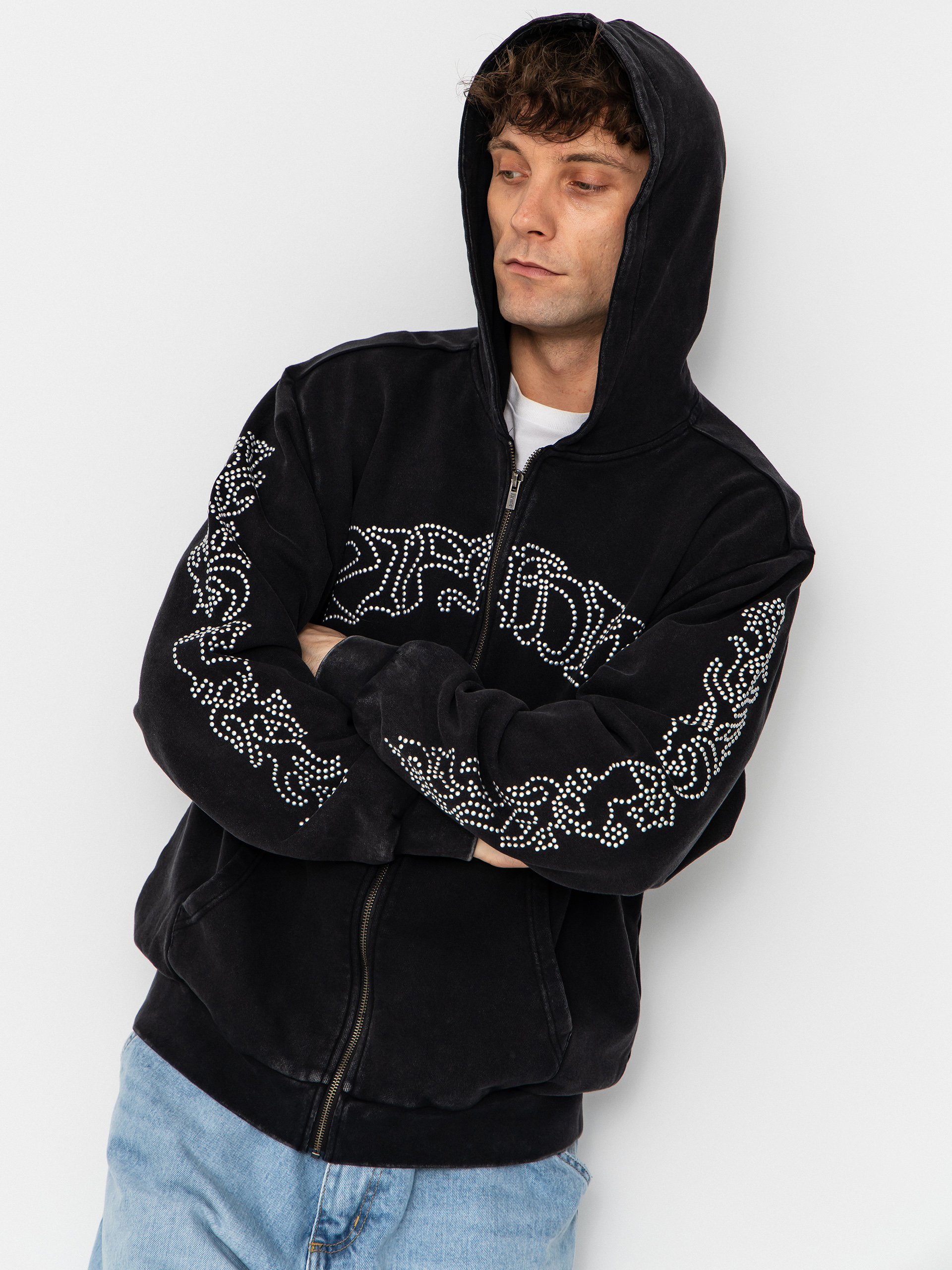 Mikina s kapucí RipNDip Pretty Flacko Zip HD (black/charcoal)