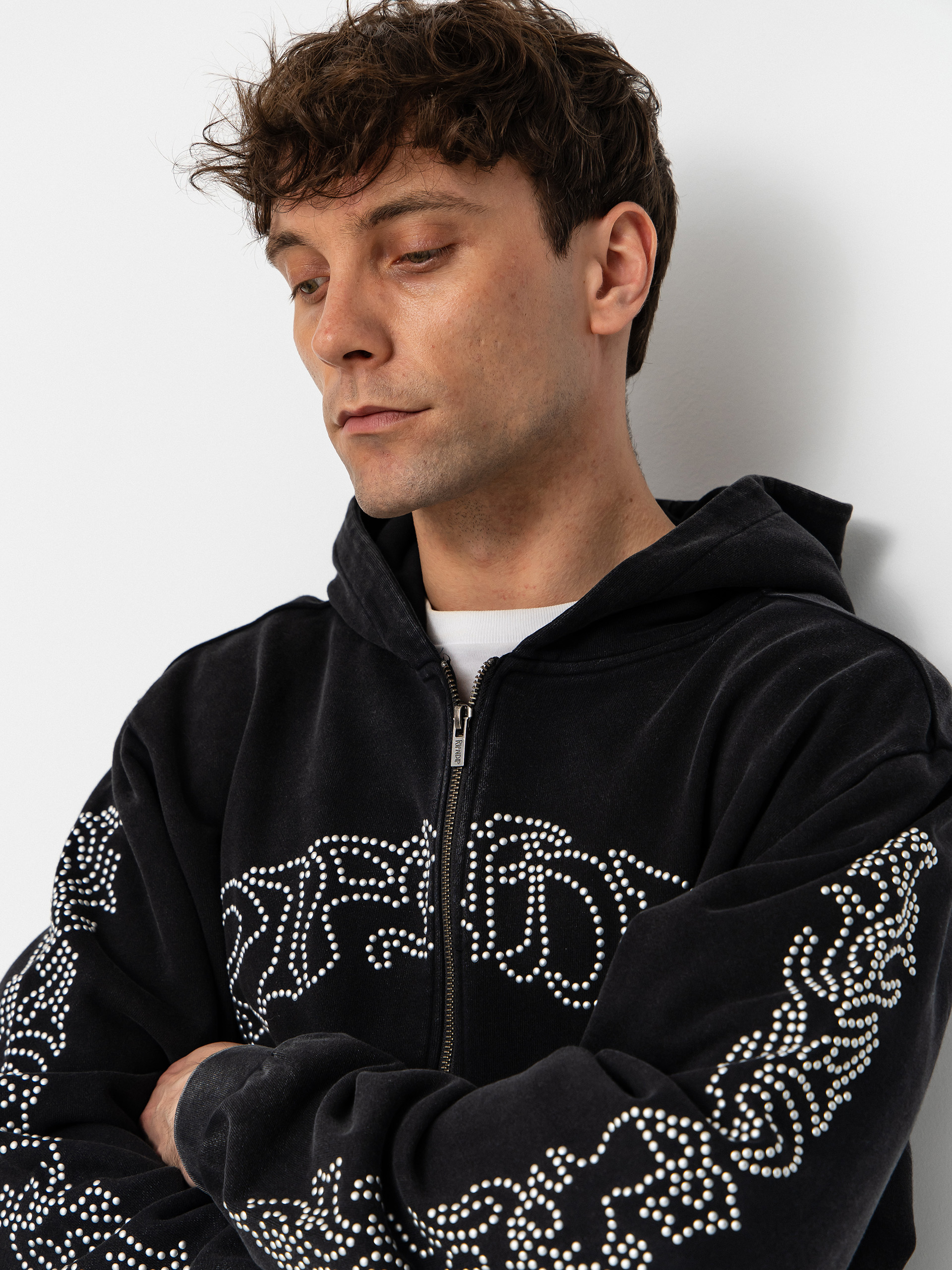 Mikina s kapucí RipNDip Pretty Flacko Zip HD (black/charcoal)