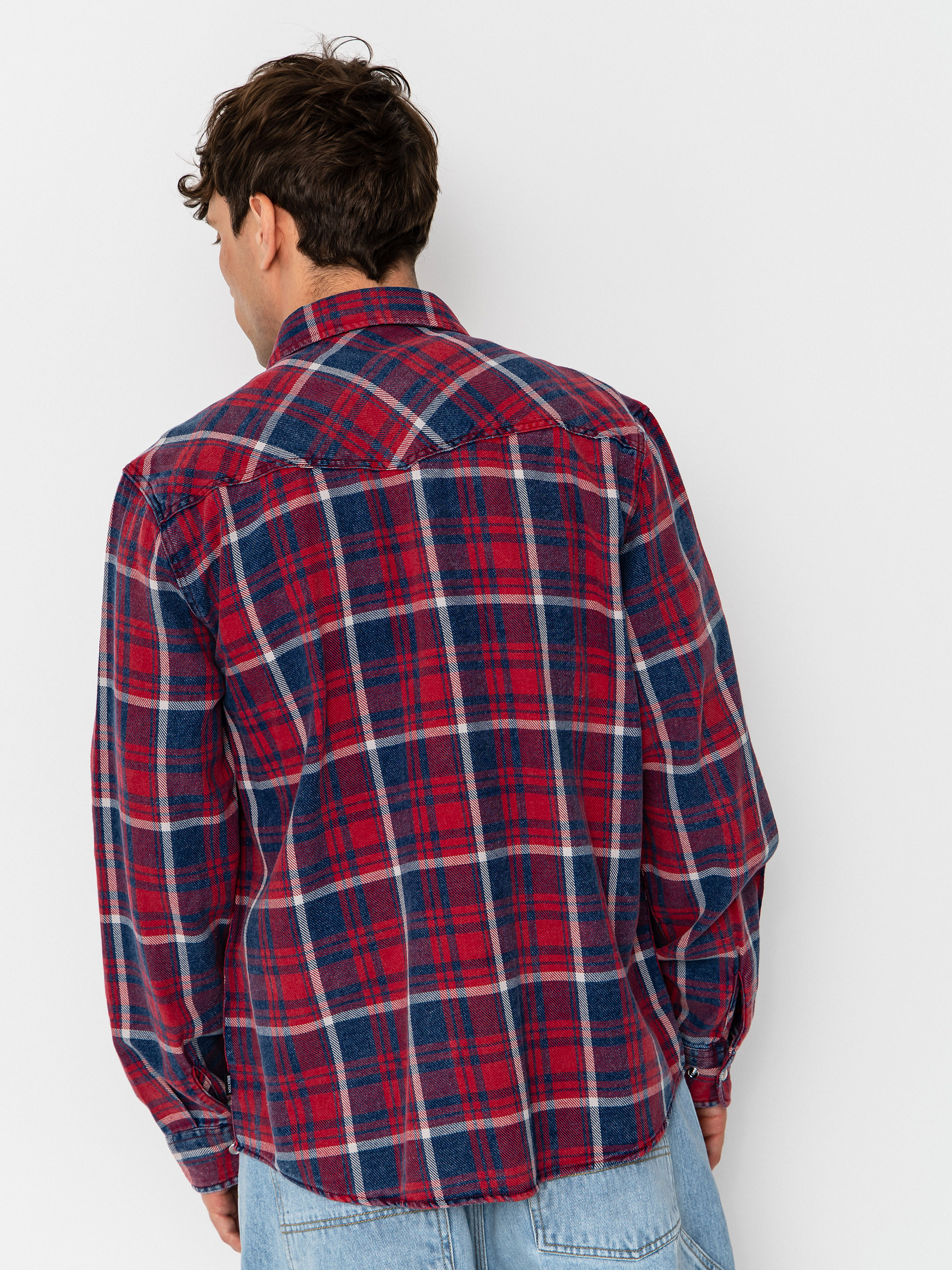 Košile Brixton Waylon Lw Overshirt (denim plaid)