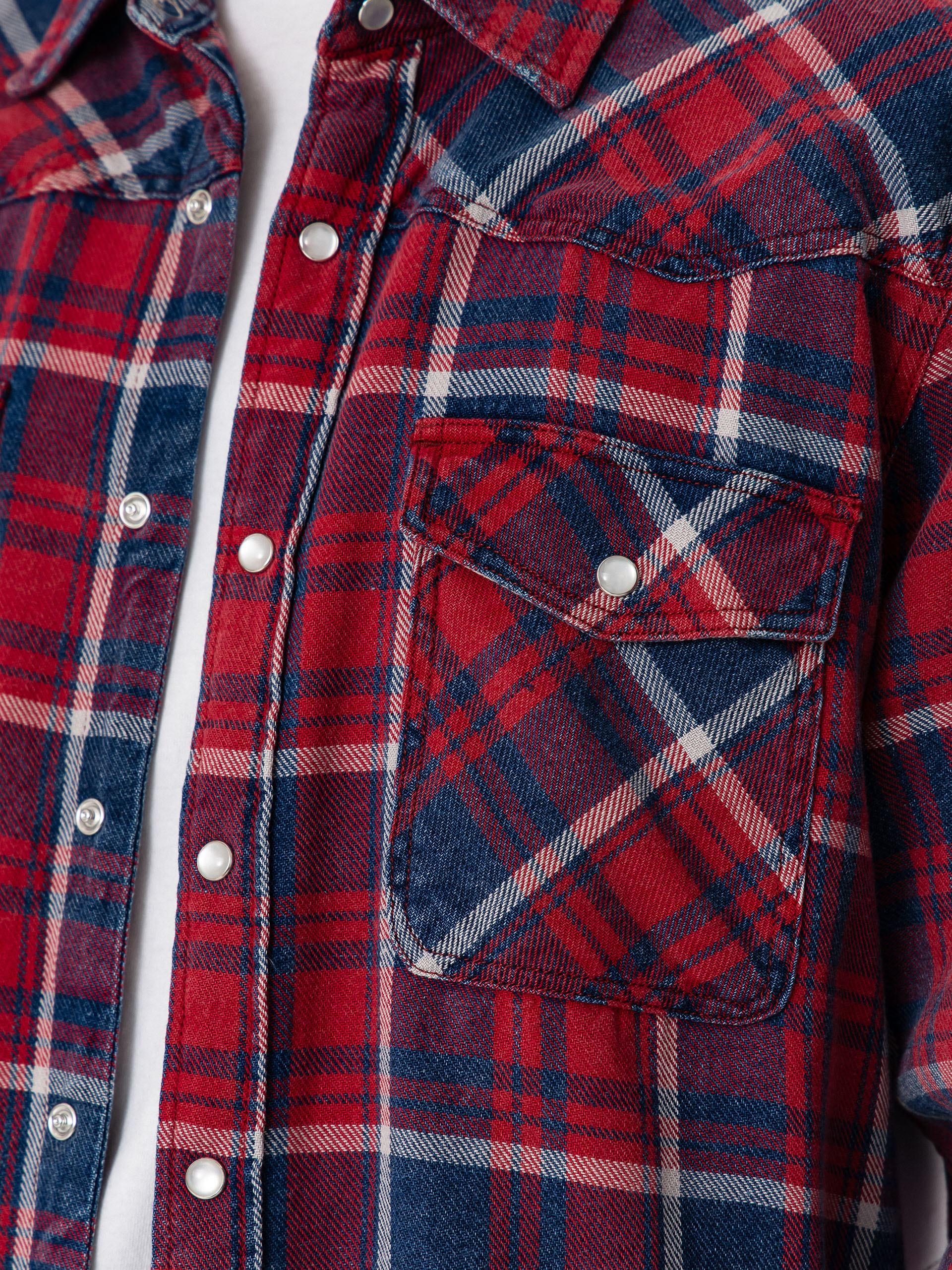 Košile Brixton Waylon Lw Overshirt (denim plaid)
