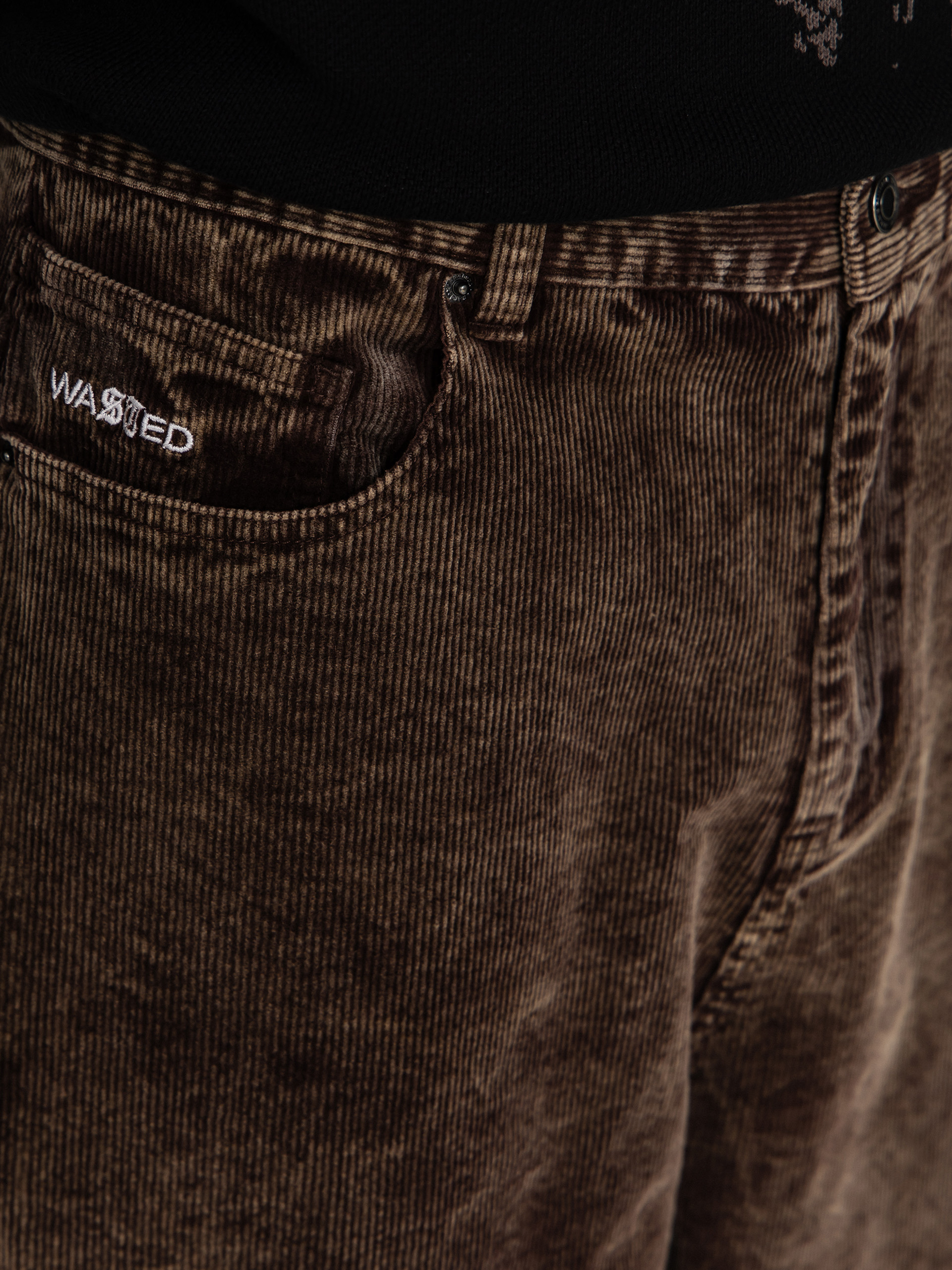 Kalhoty Wasted Paris Faded Corduroy Casper (faded brown)