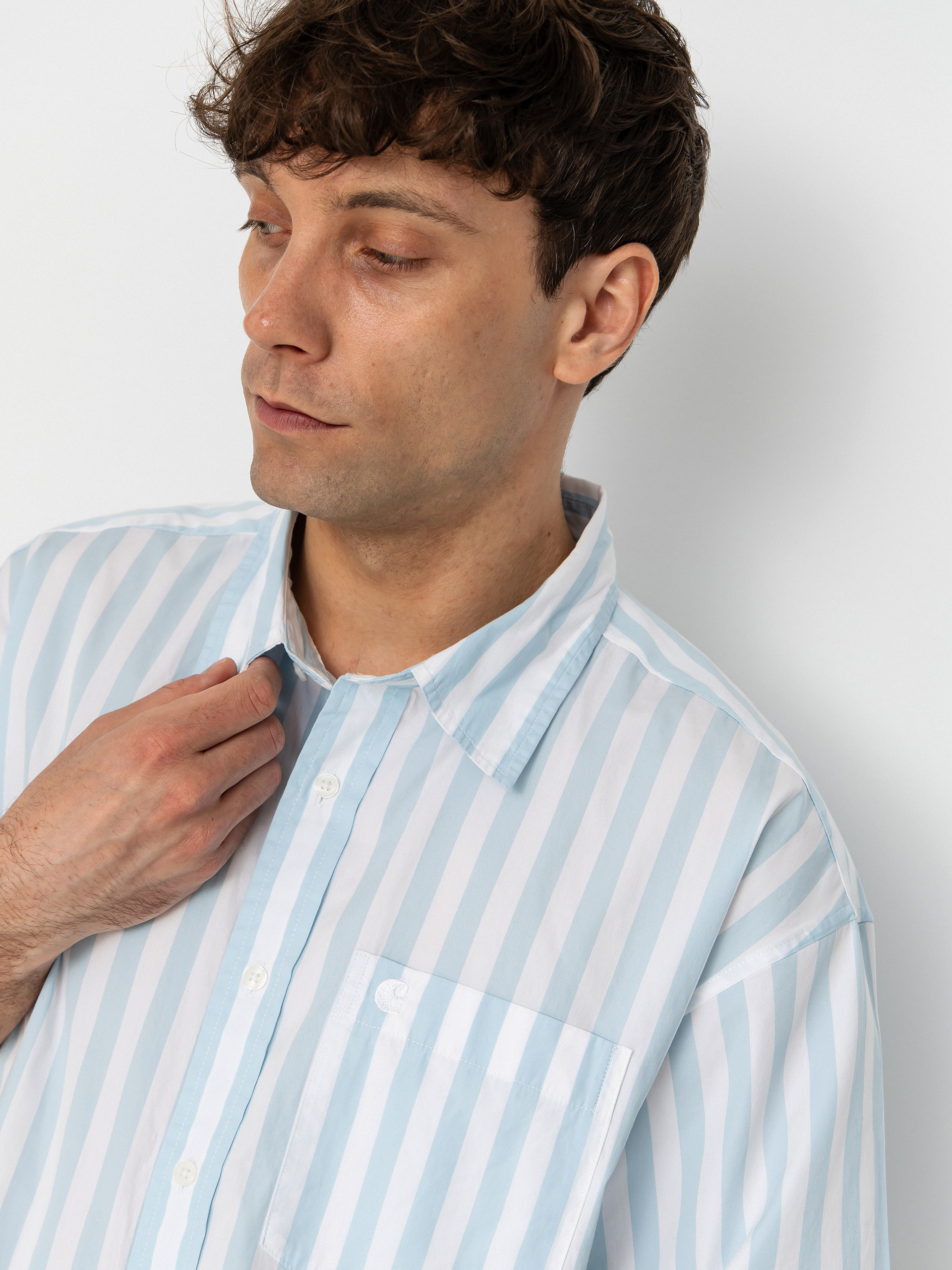 Košile Carhartt WIP Royce (royce stripe/icaria/white)