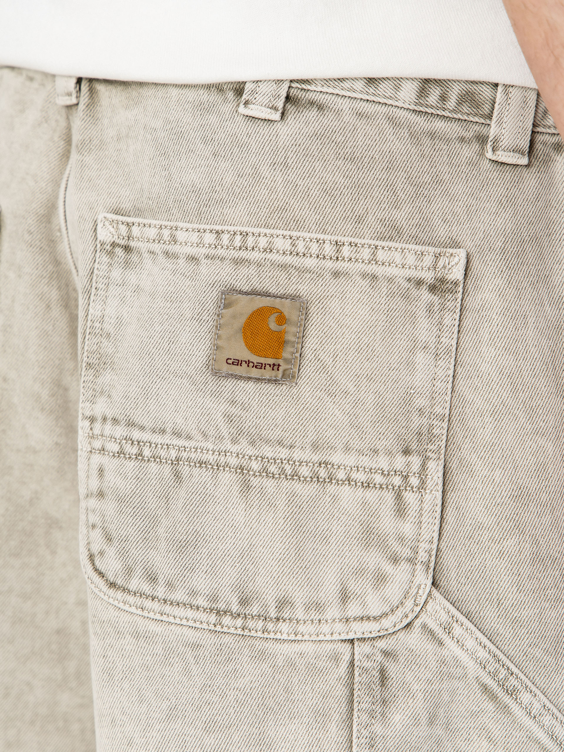 Kraťasy Carhartt WIP OG Single Knee (opuntia chalk wash)
