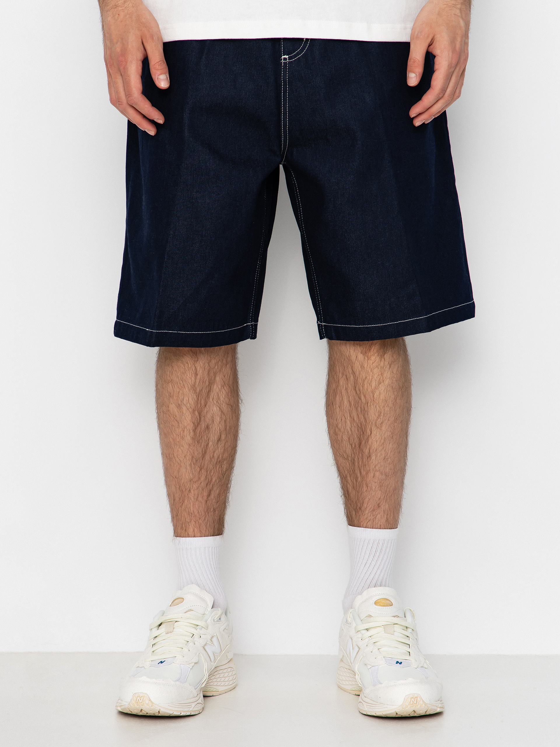 Kraťasy Carhartt WIP Brandon (blue rigrid)