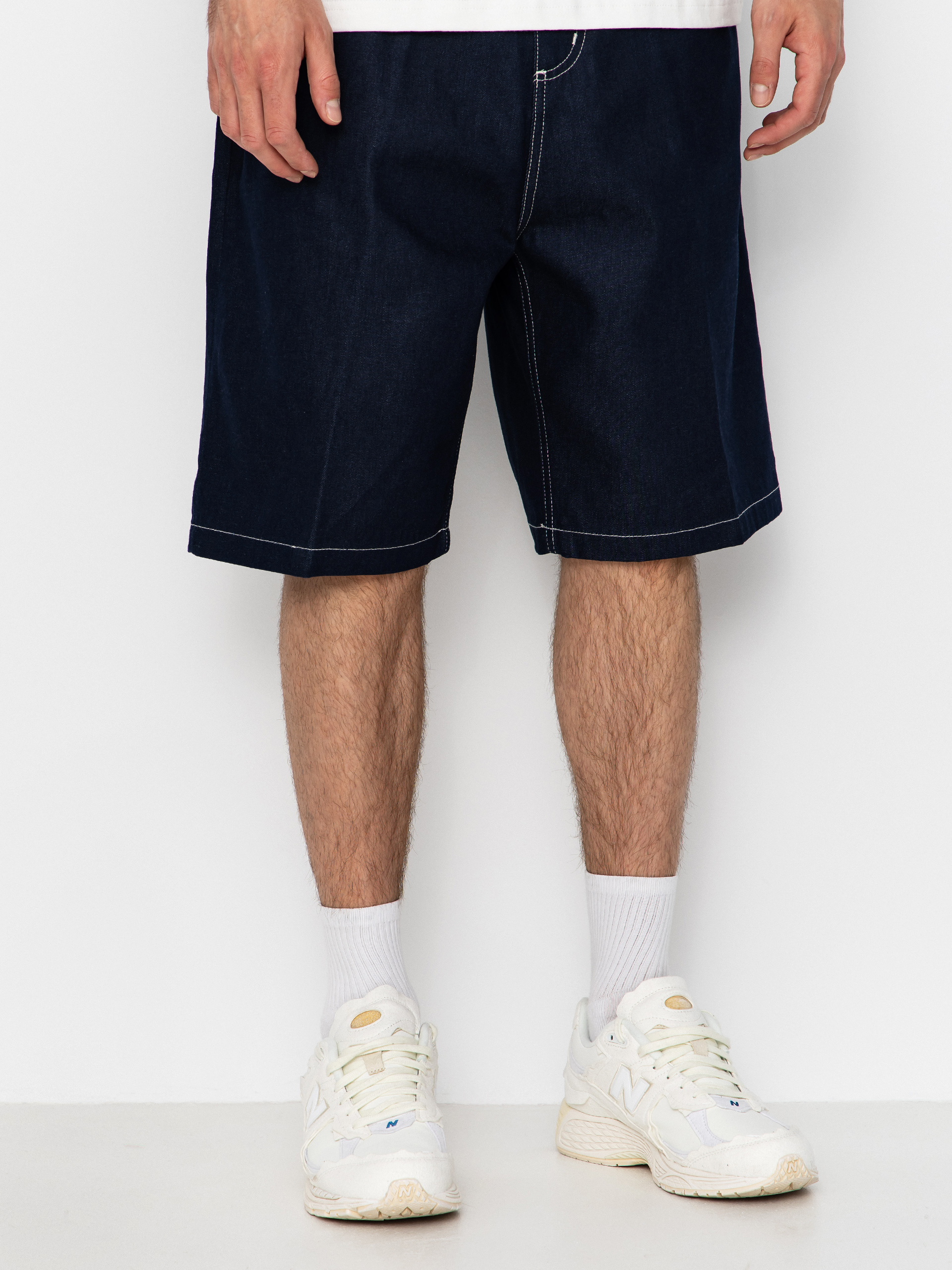 Kraťasy Carhartt WIP Brandon (blue rigrid)