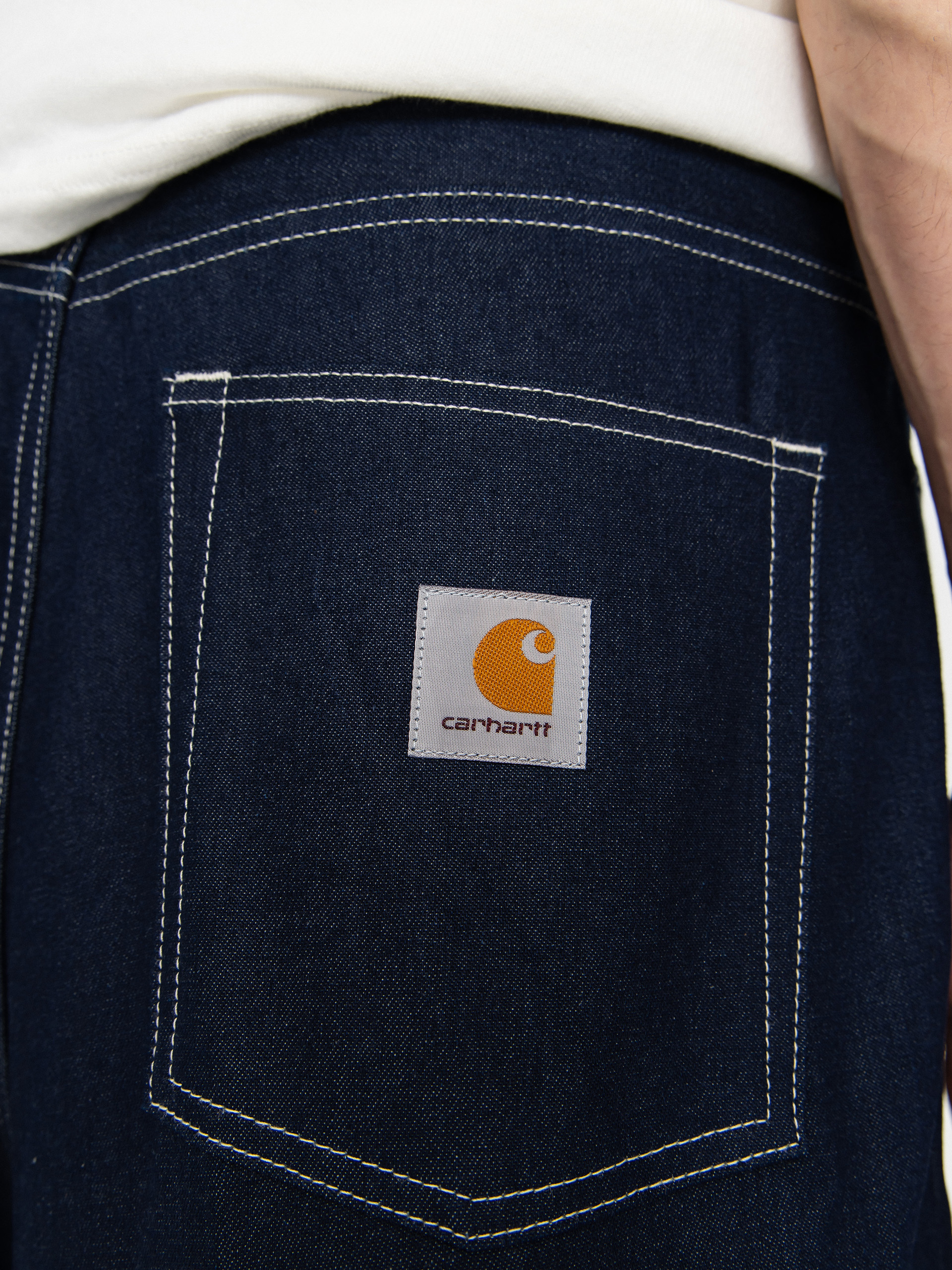 Kraťasy Carhartt WIP Brandon (blue rigrid)