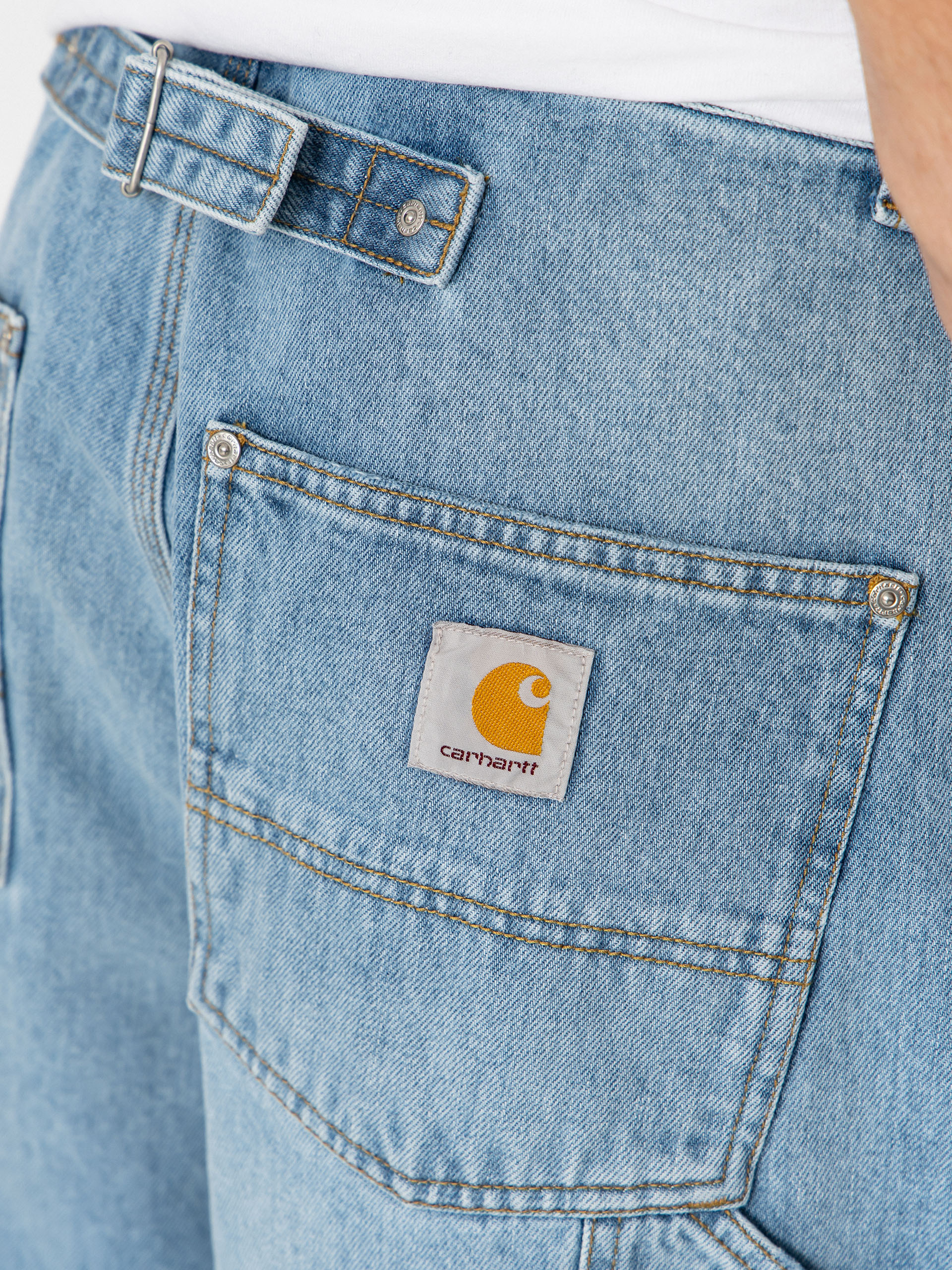 Kalhoty Carhartt WIP Belmont (blue heavy worn bleached)