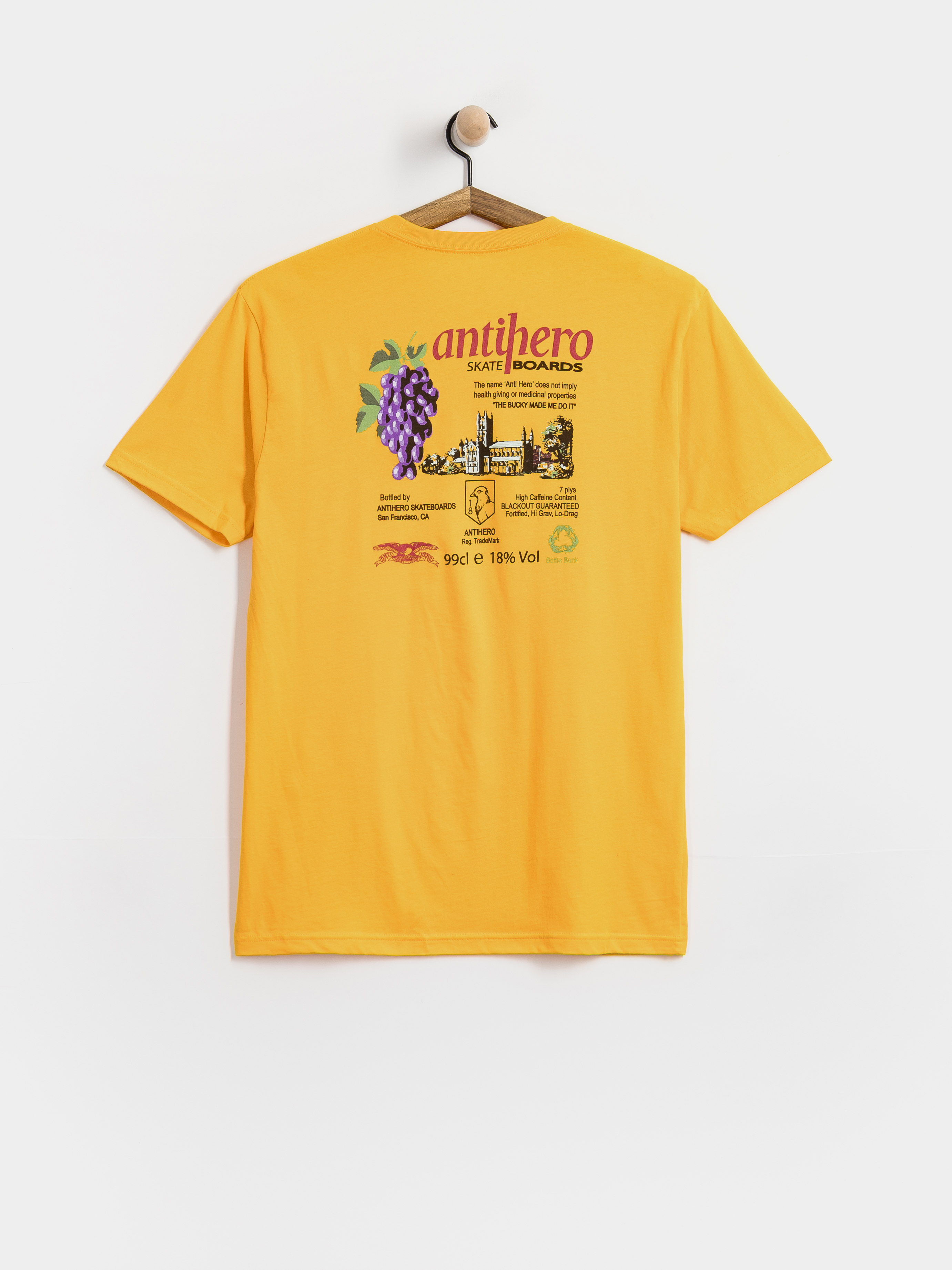 Tričko Antihero The Bucky (gold w/multi color prints)