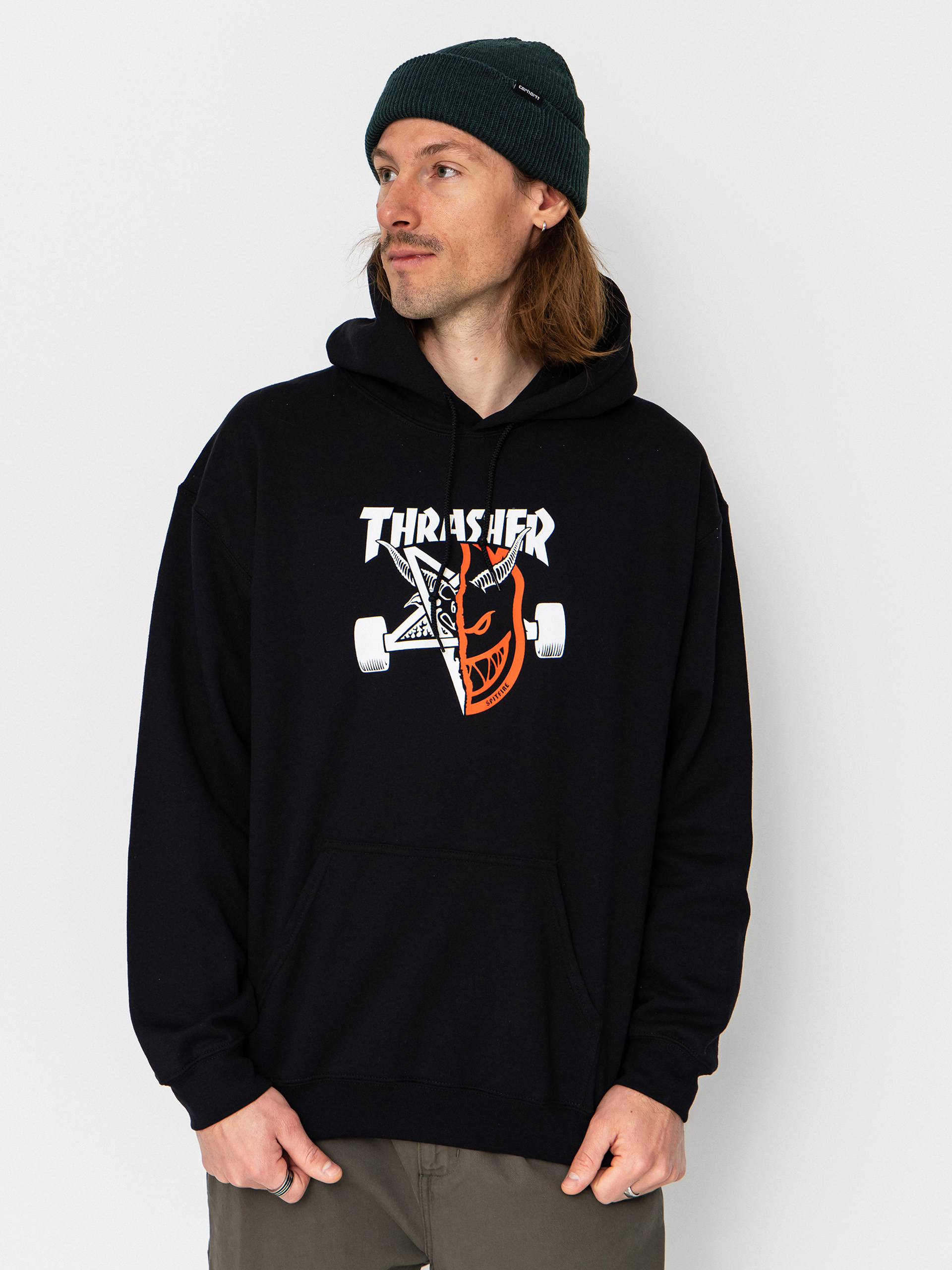 Mikina s kapucí Thrasher x Spitfire Thrash & Burn HD
