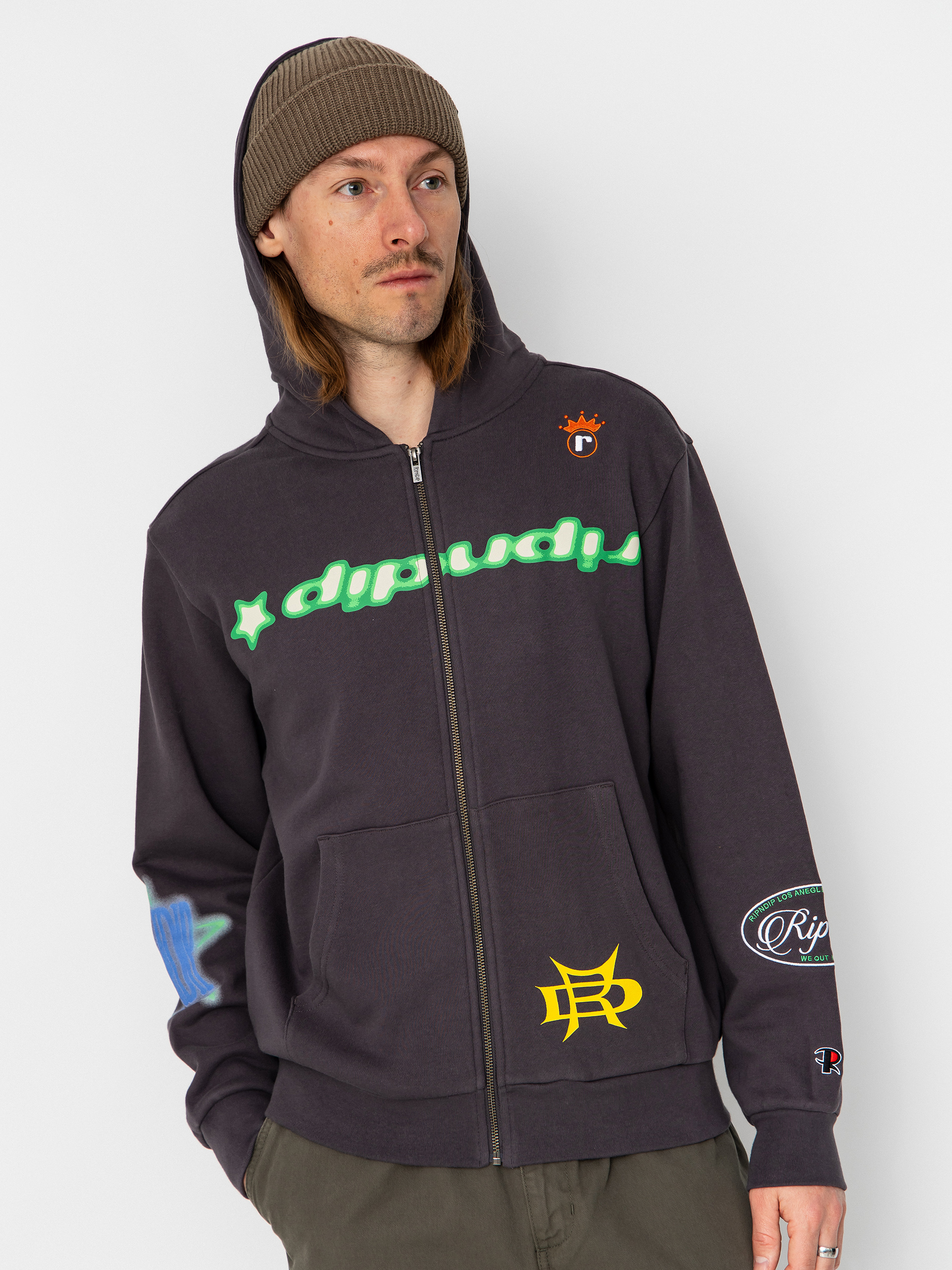 Mikina s kapucí RipNDip Allure Zip HD (black)
