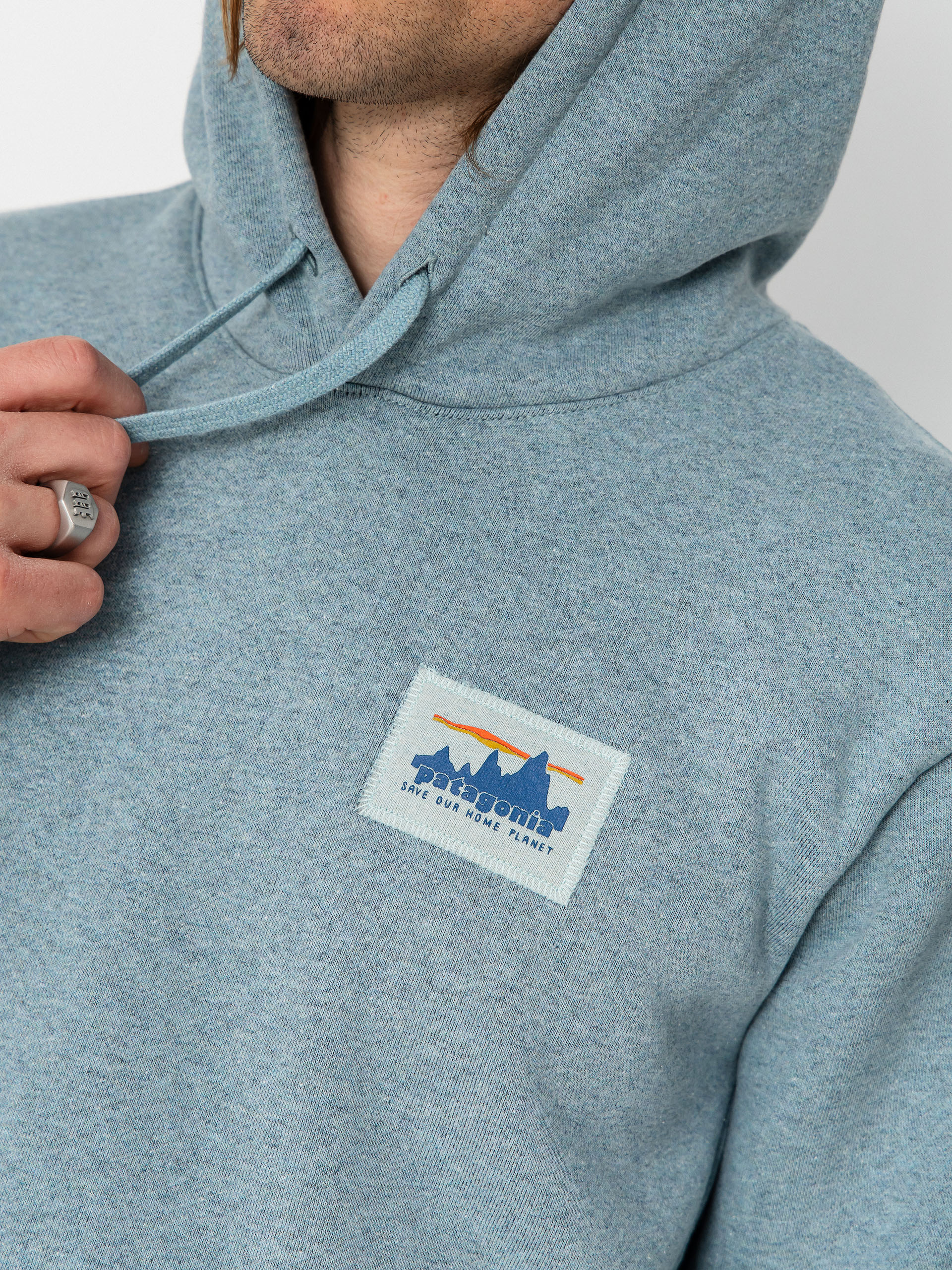 Mikina s kapucí Patagonia 73 Skyline Uprisal HD (blue sage)
