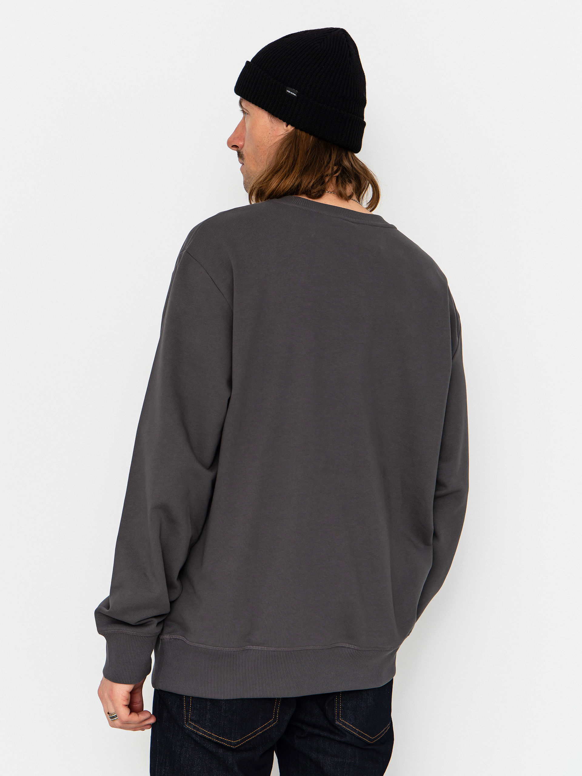 Mikina The North Face Essential Light Relaxed Crew (anthracite grey)
