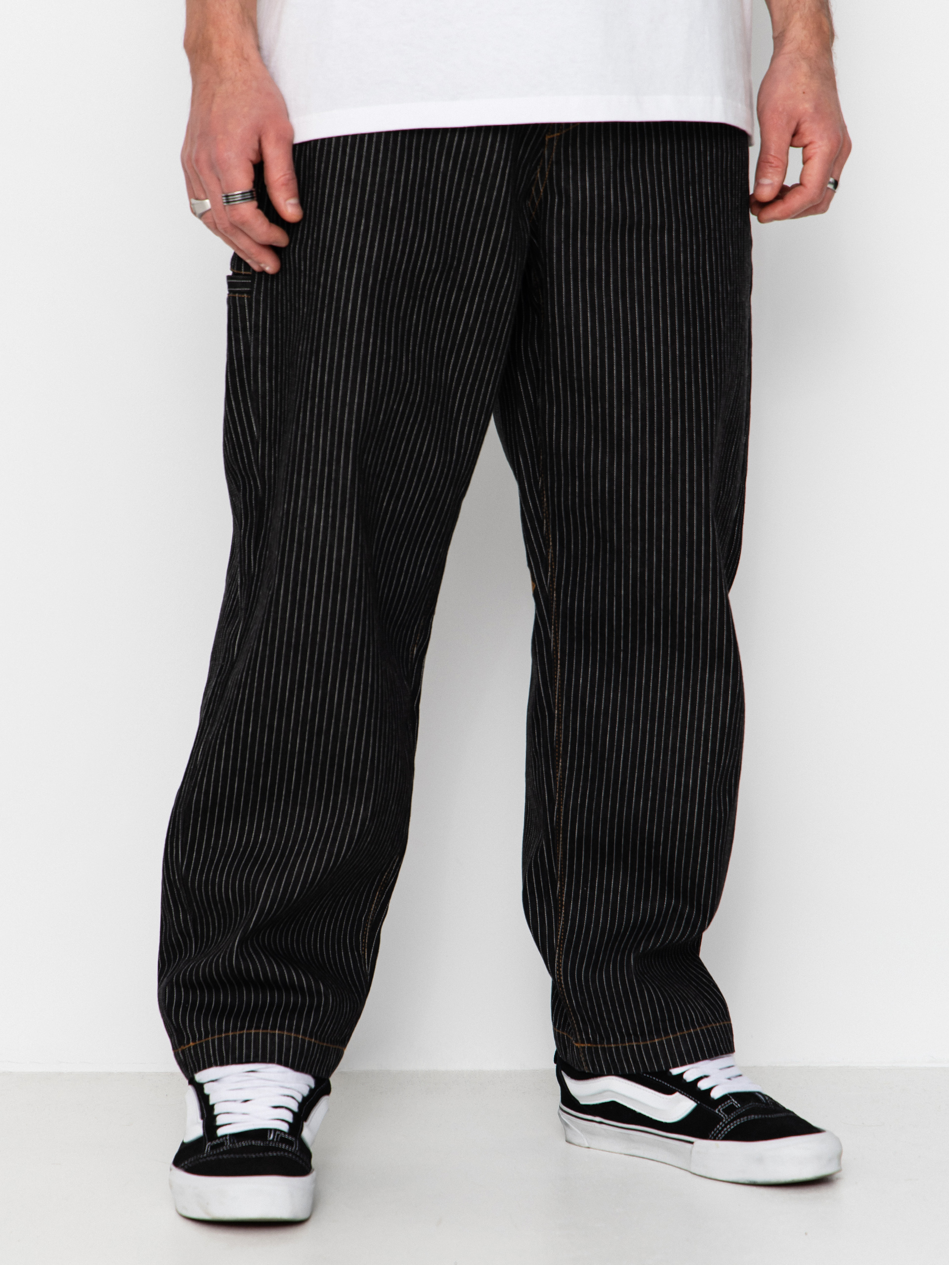 Kalhoty Volcom Work Dialed (black stripe)