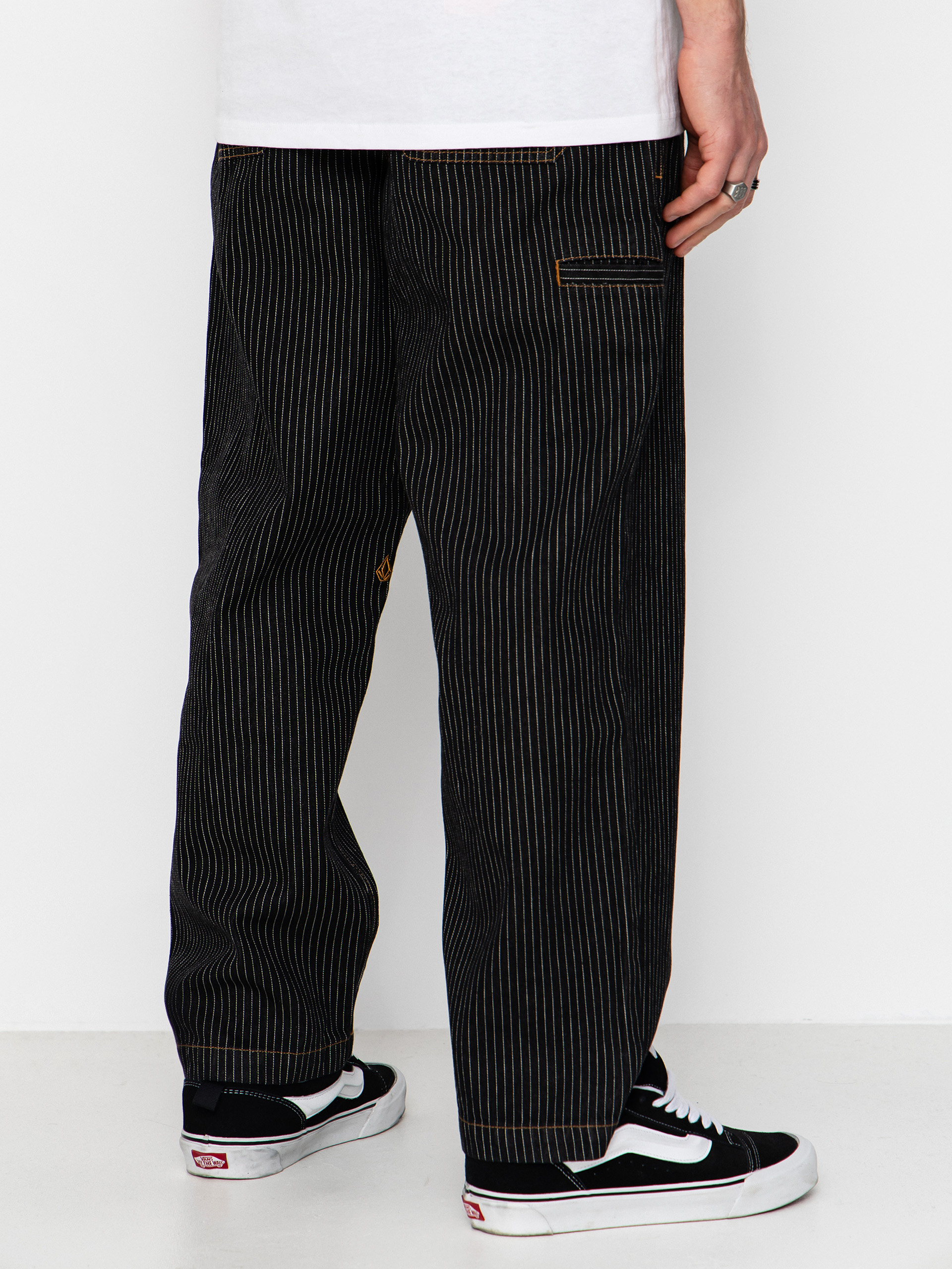 Kalhoty Volcom Work Dialed (black stripe)