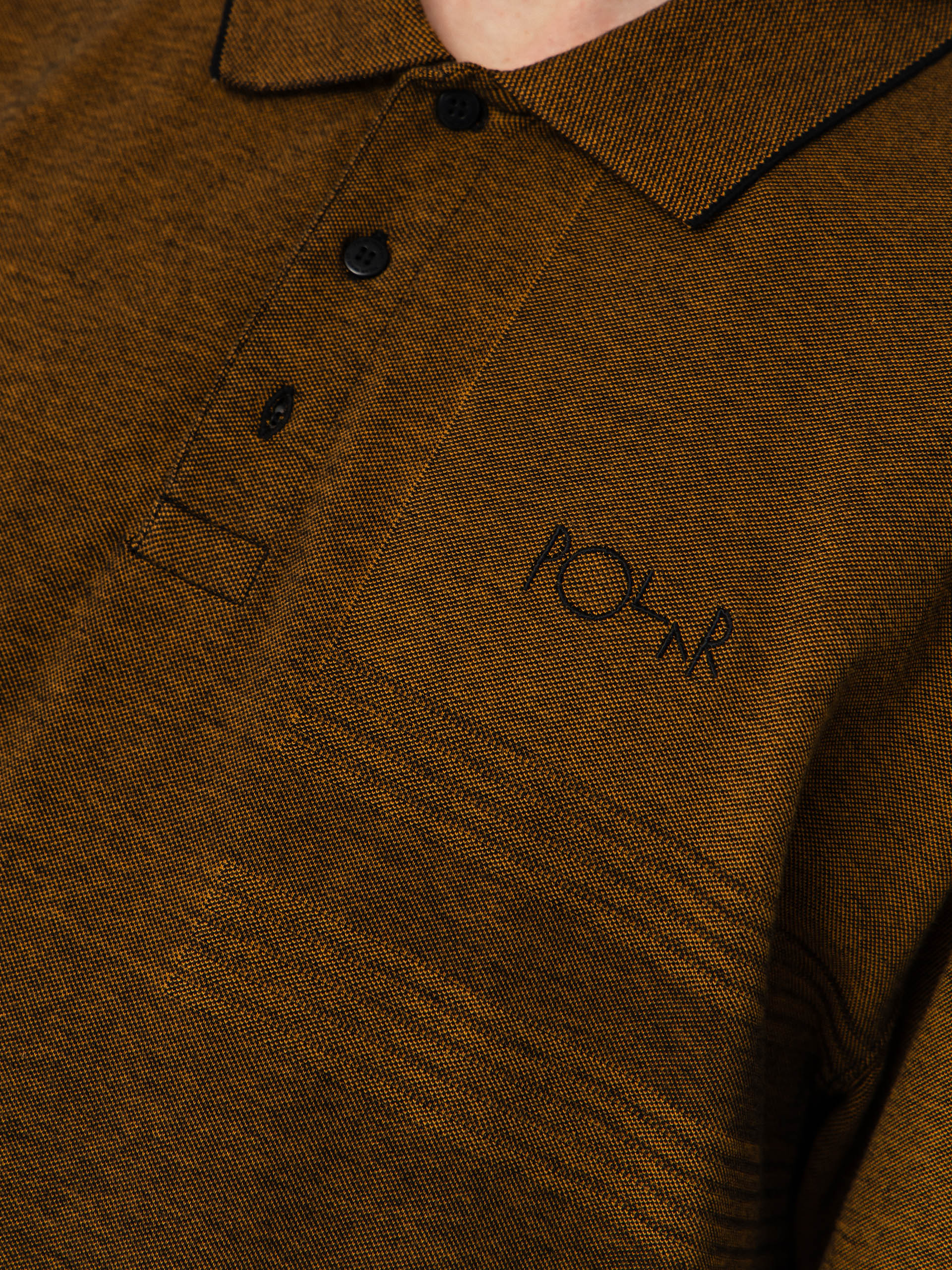 Polo tričko Polar Skate Surf Pique (black/caramel)