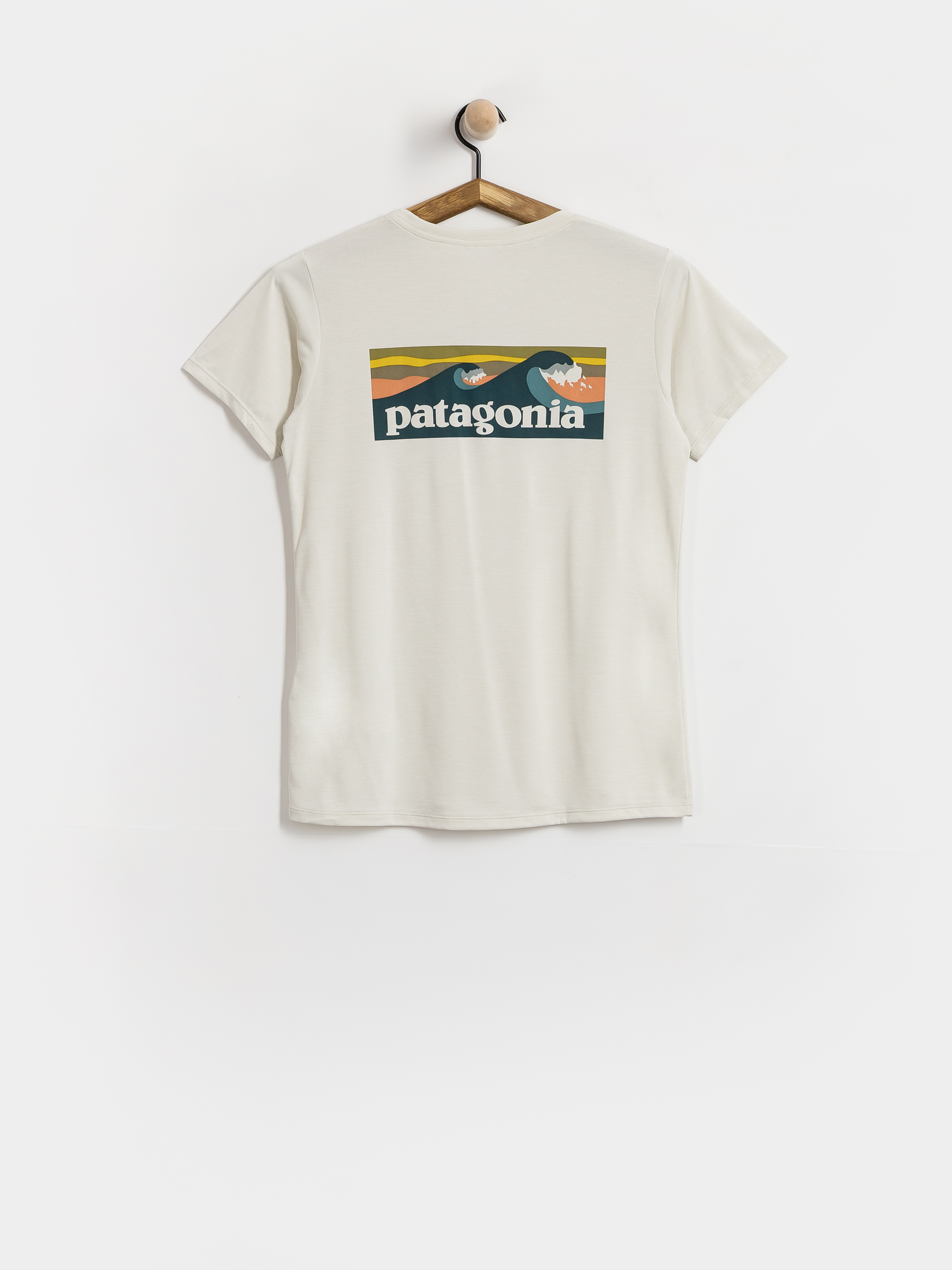 Tričko Patagonia Capilene Cool Boardshort Logo Wmn (dyno white)