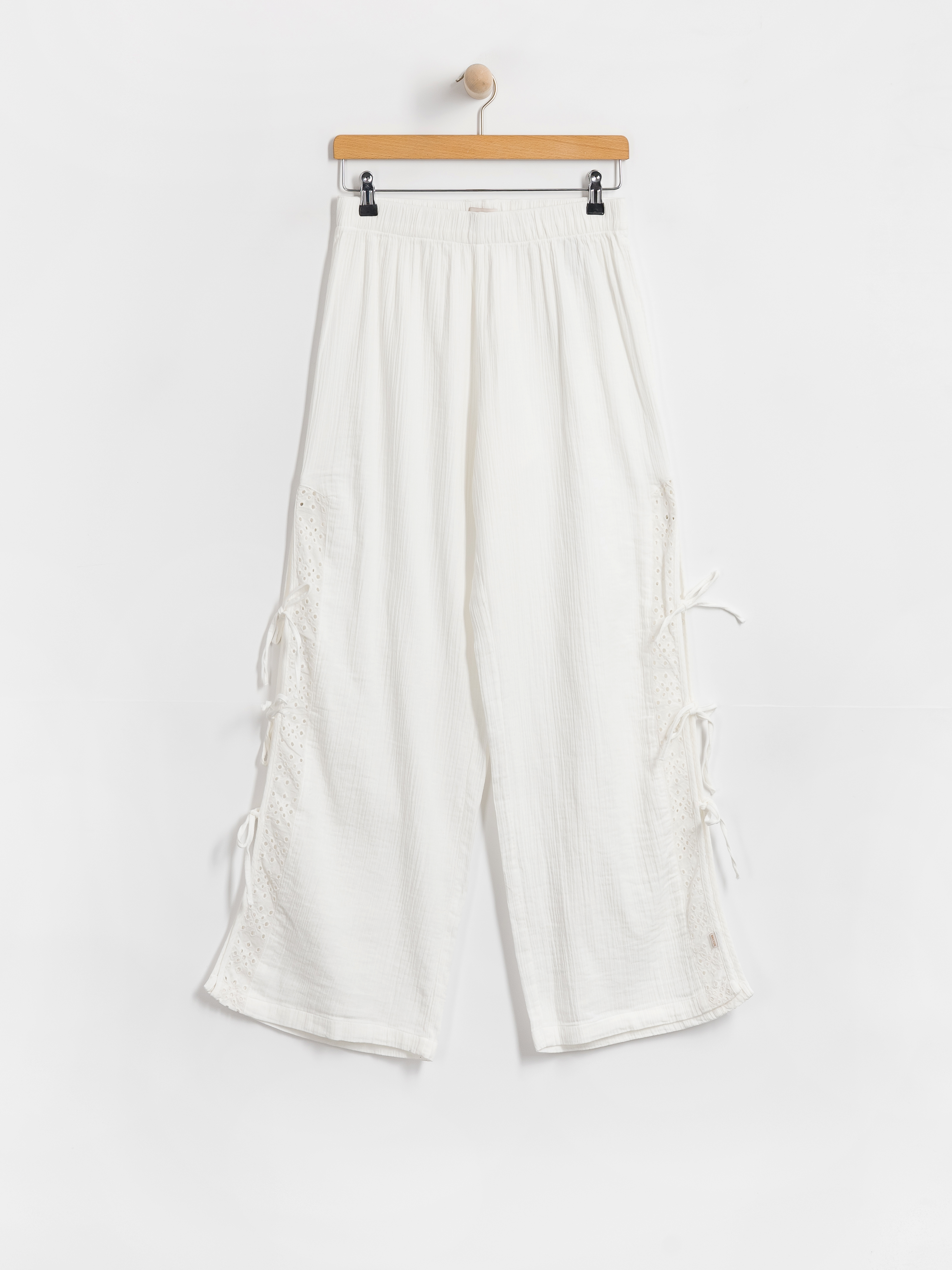 Kalhoty Brixton Seaside Eyelet Wide Leg Wmn (off white eyelet)