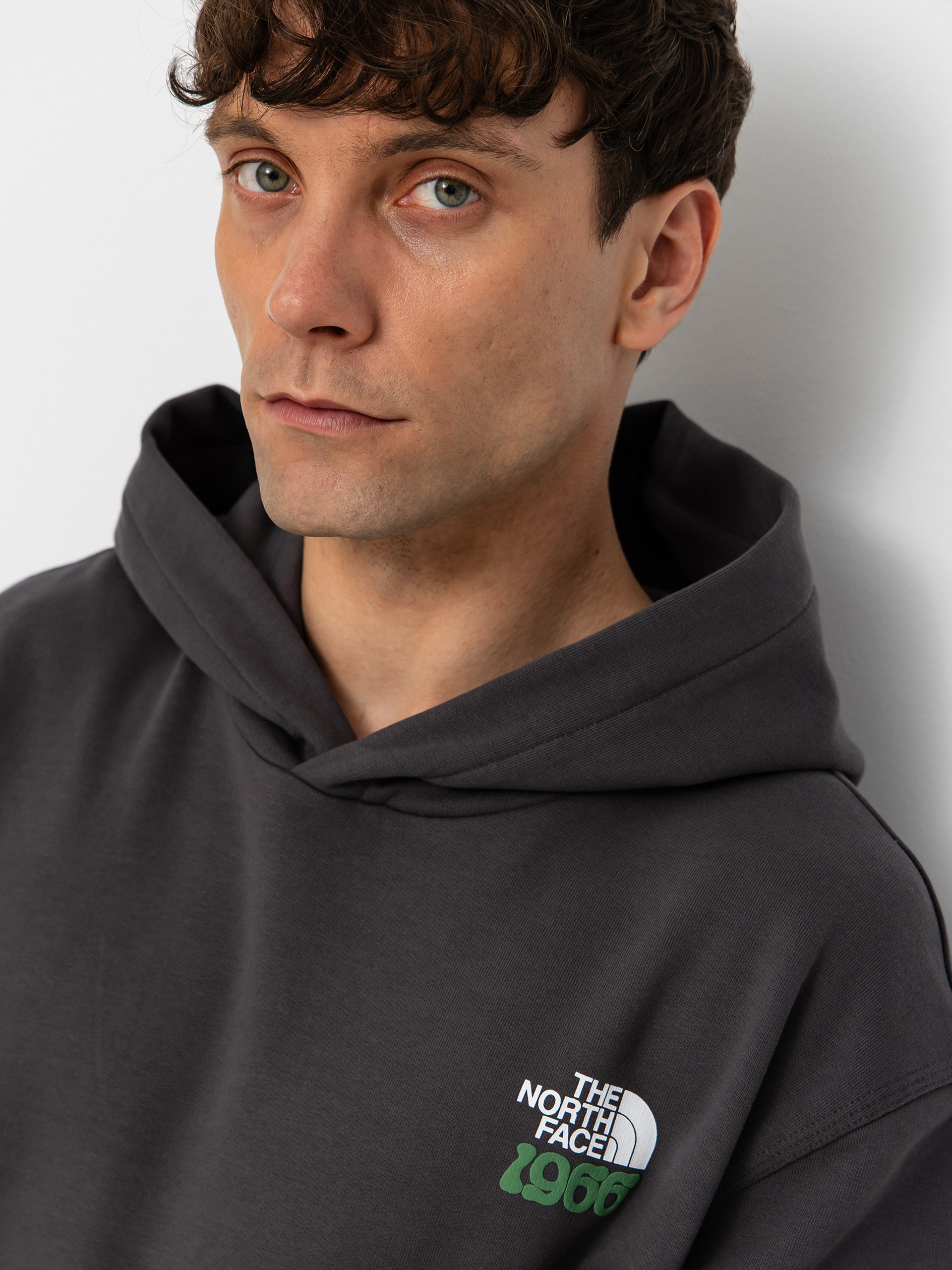 Mikina s kapucí The North Face Motion Relaxed HD (anthracite grey)