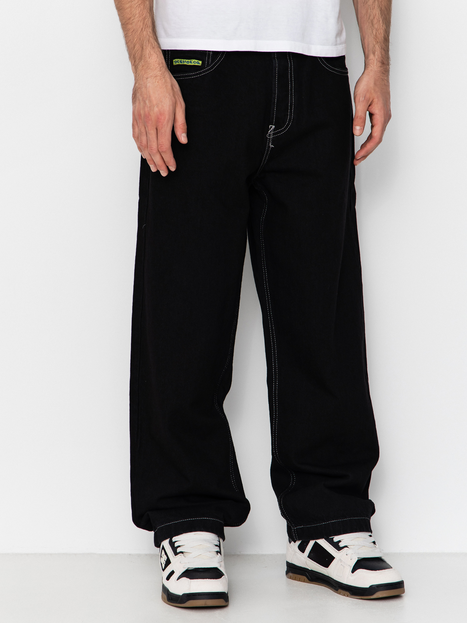 Kalhoty DC Baggy Denim (black tint)