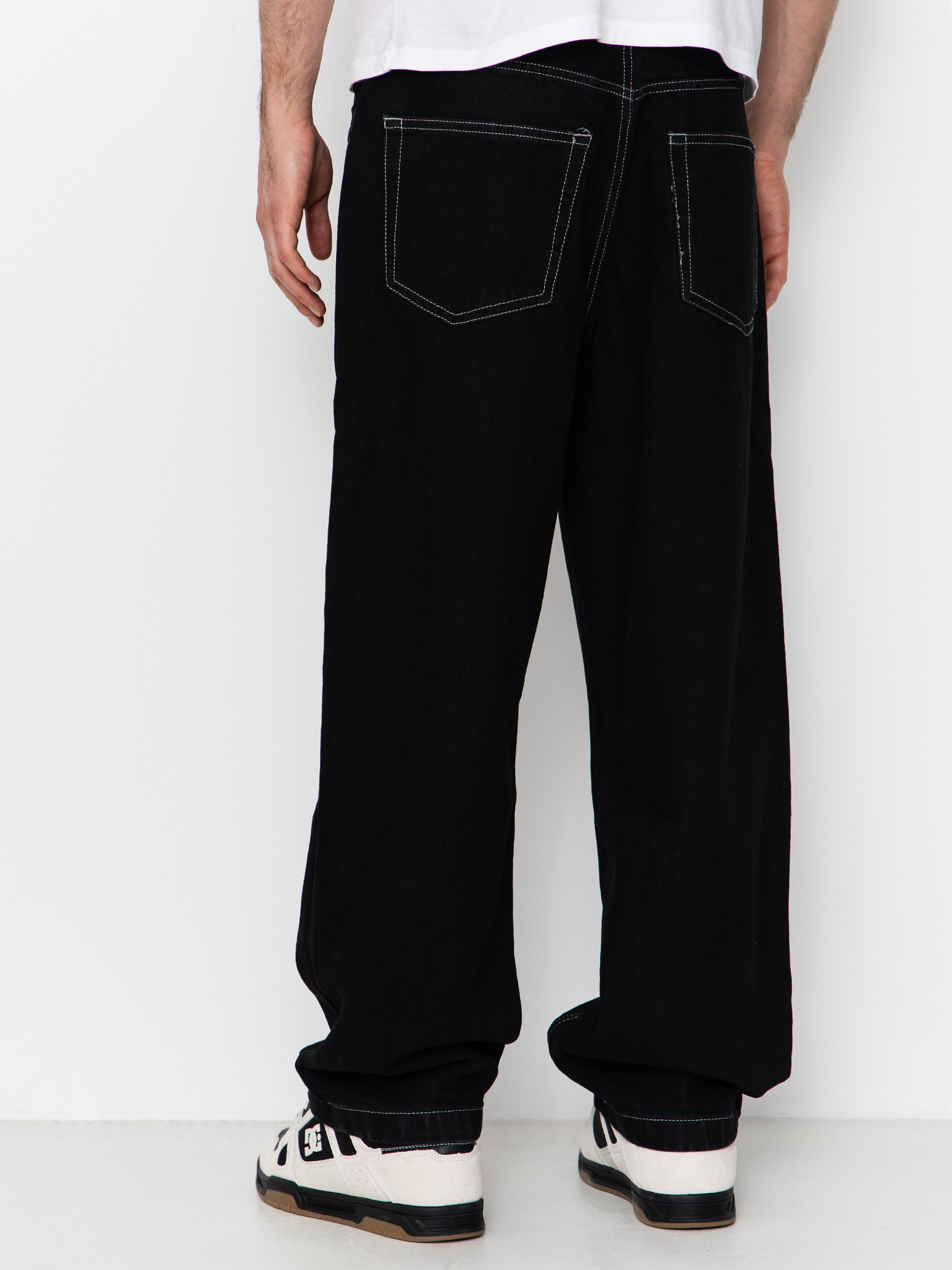 Kalhoty DC Baggy Denim (black tint)