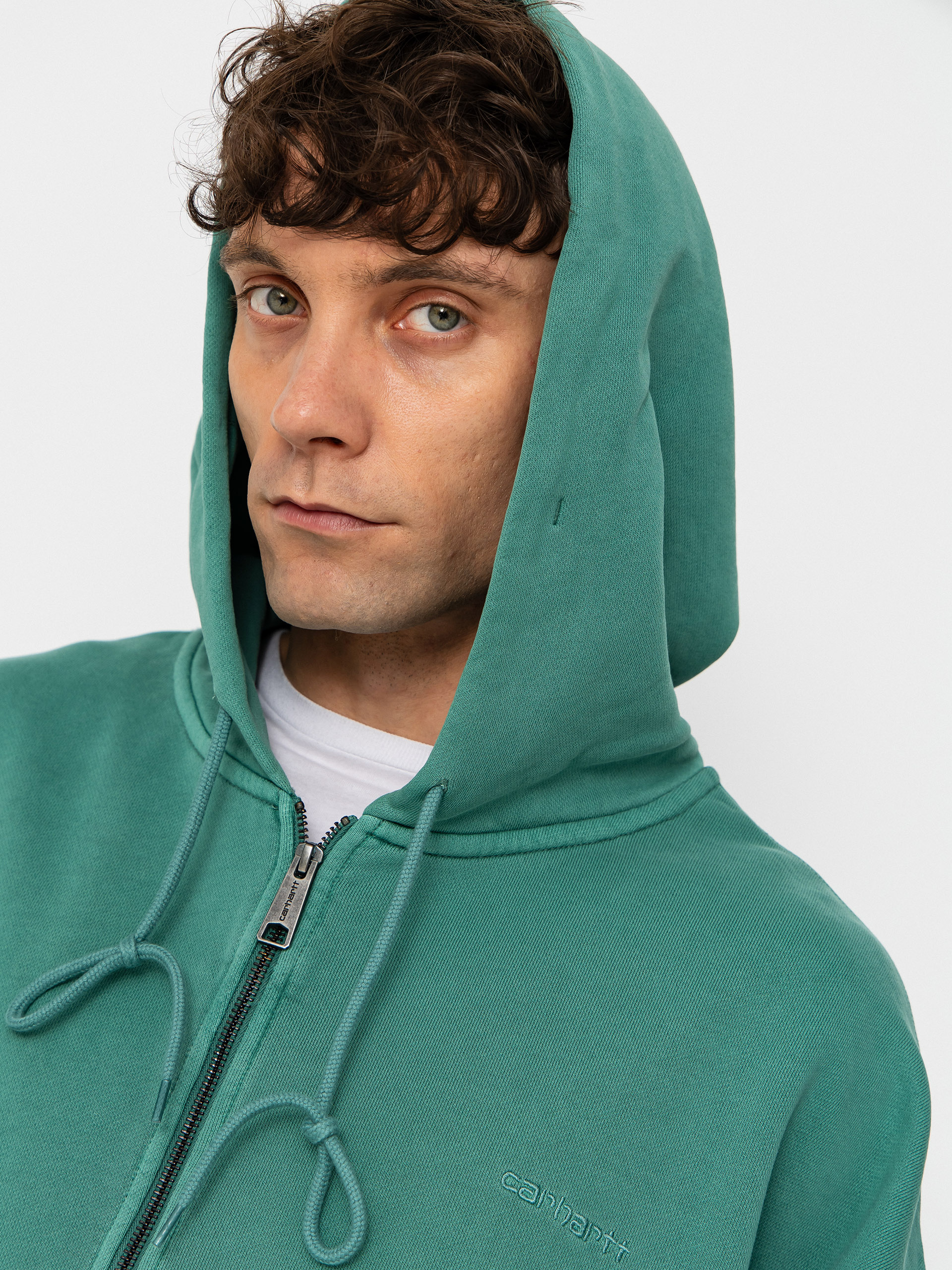Mikina s kapucí Carhartt WIP Benton ZHD (lily)