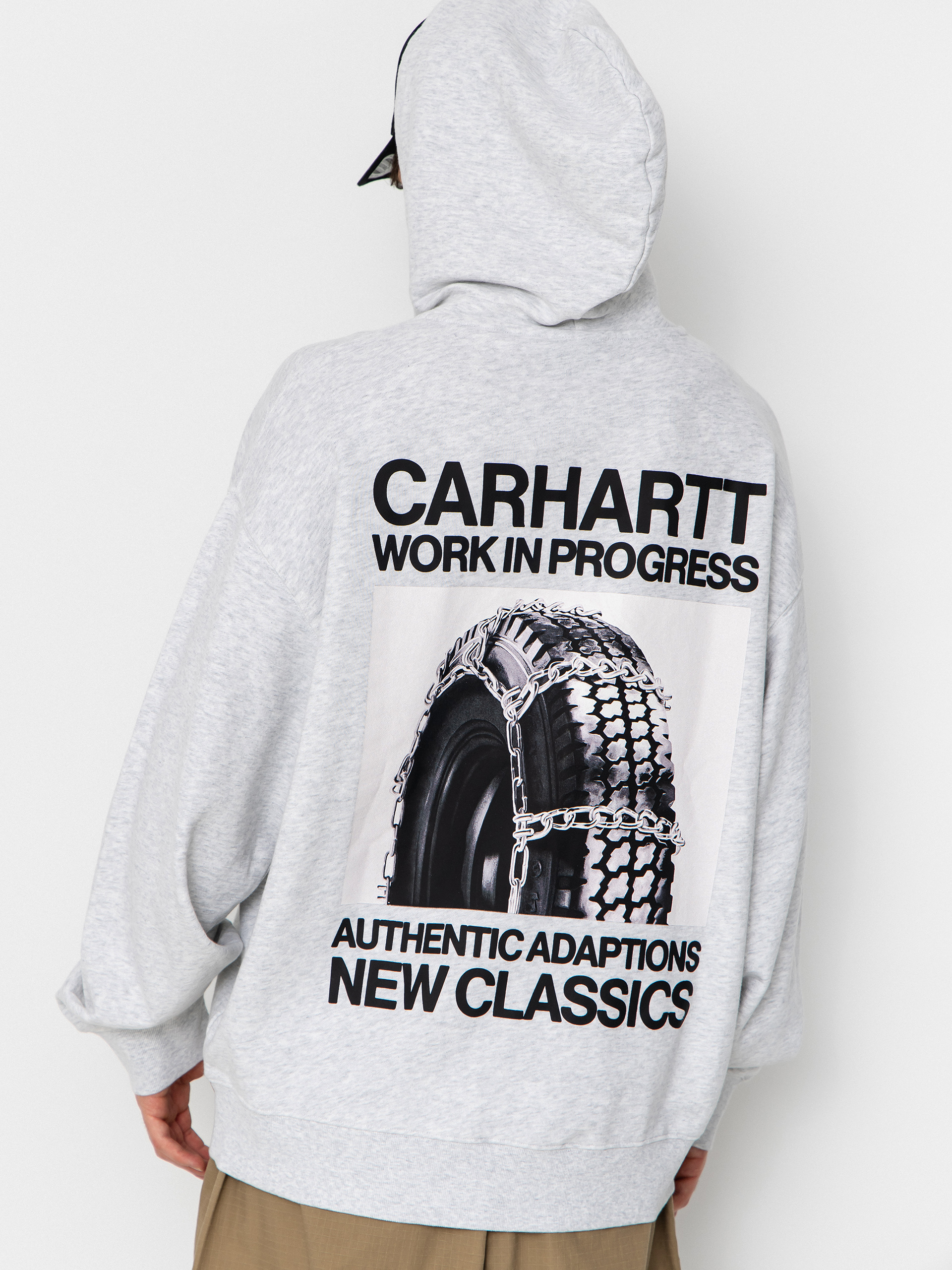 Mikina s kapucu00ed Carhartt WIP Sean Hamilton HD (ash heather)