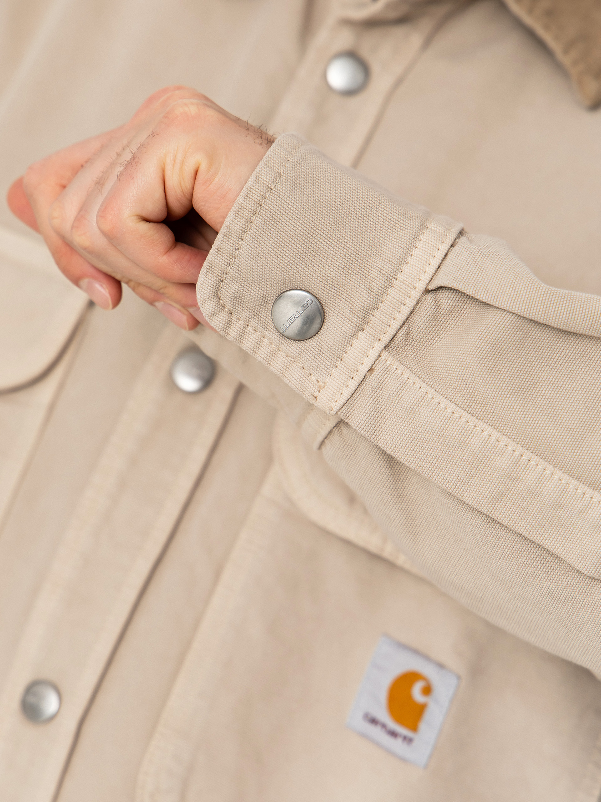 Bunda Carhartt WIP Prescott (string/leather)